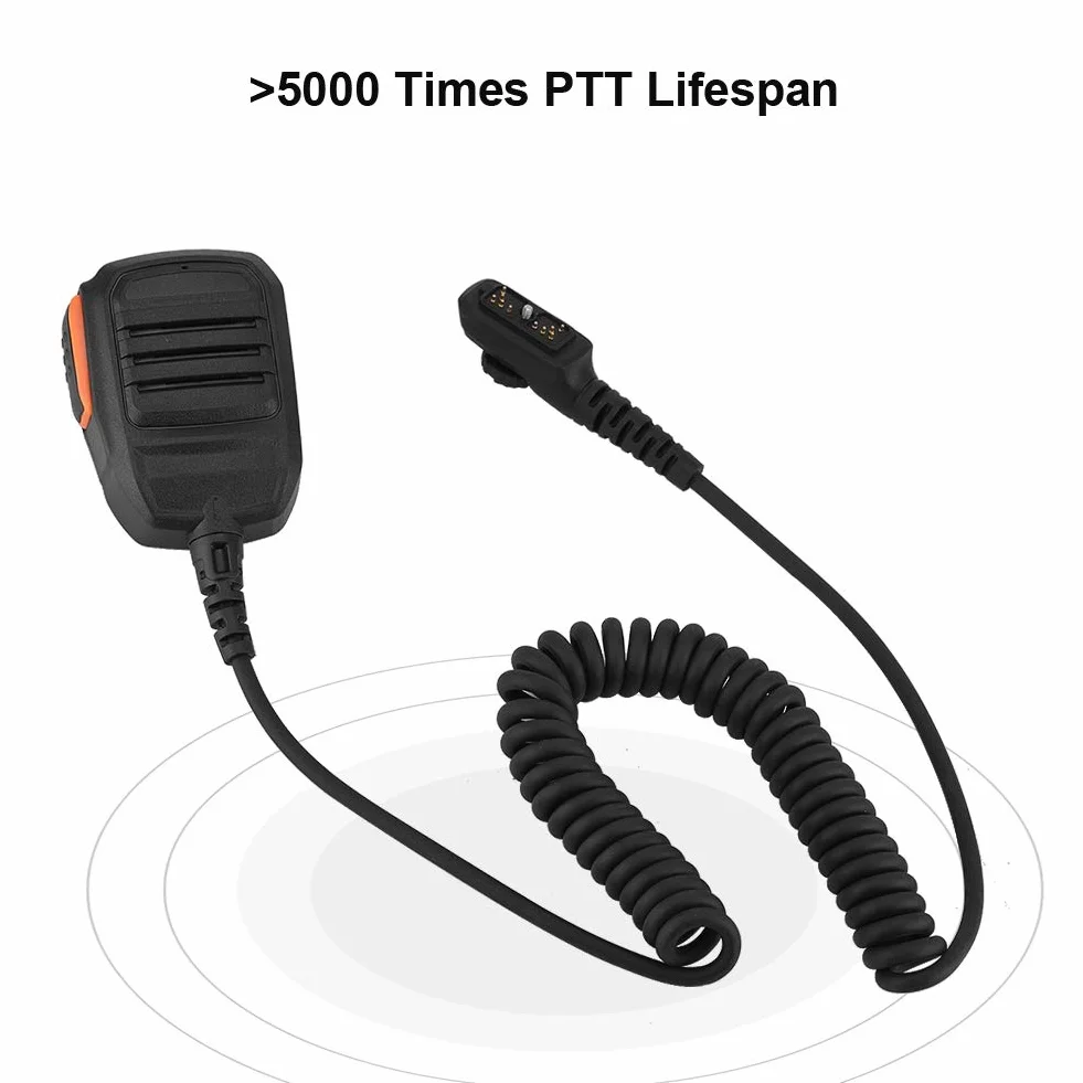 Microfono a Mano HYTERA HYT 3,5 mm Antipolvere Impermeabile Altoparlante Walkie-Talkie Radio CB Nero