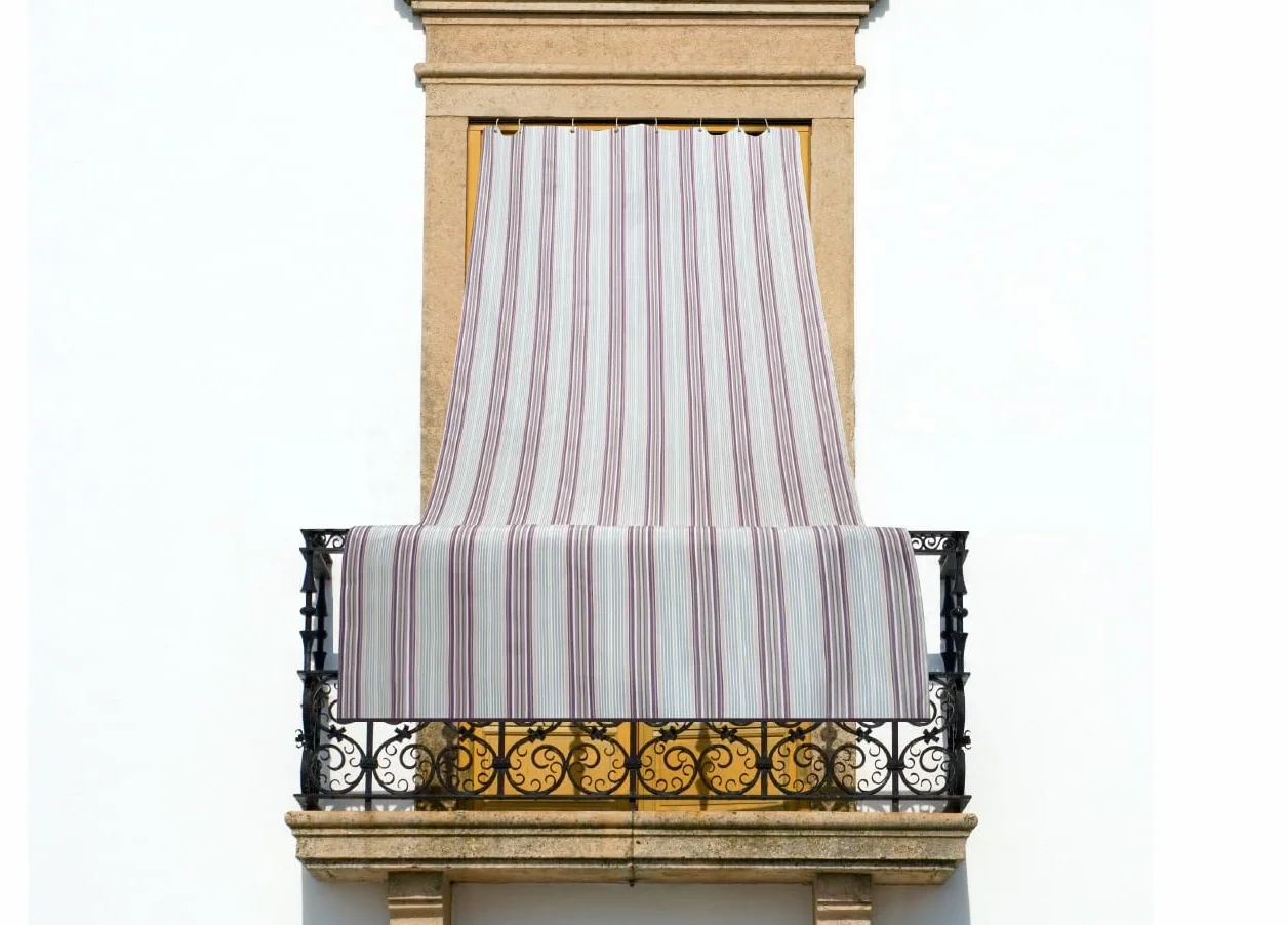 BIANCHERIAWEB Tenda da Sole A Caduta per Esterno Balcone Casa Telo Ombra Modello Costarica 150x250 Marrone