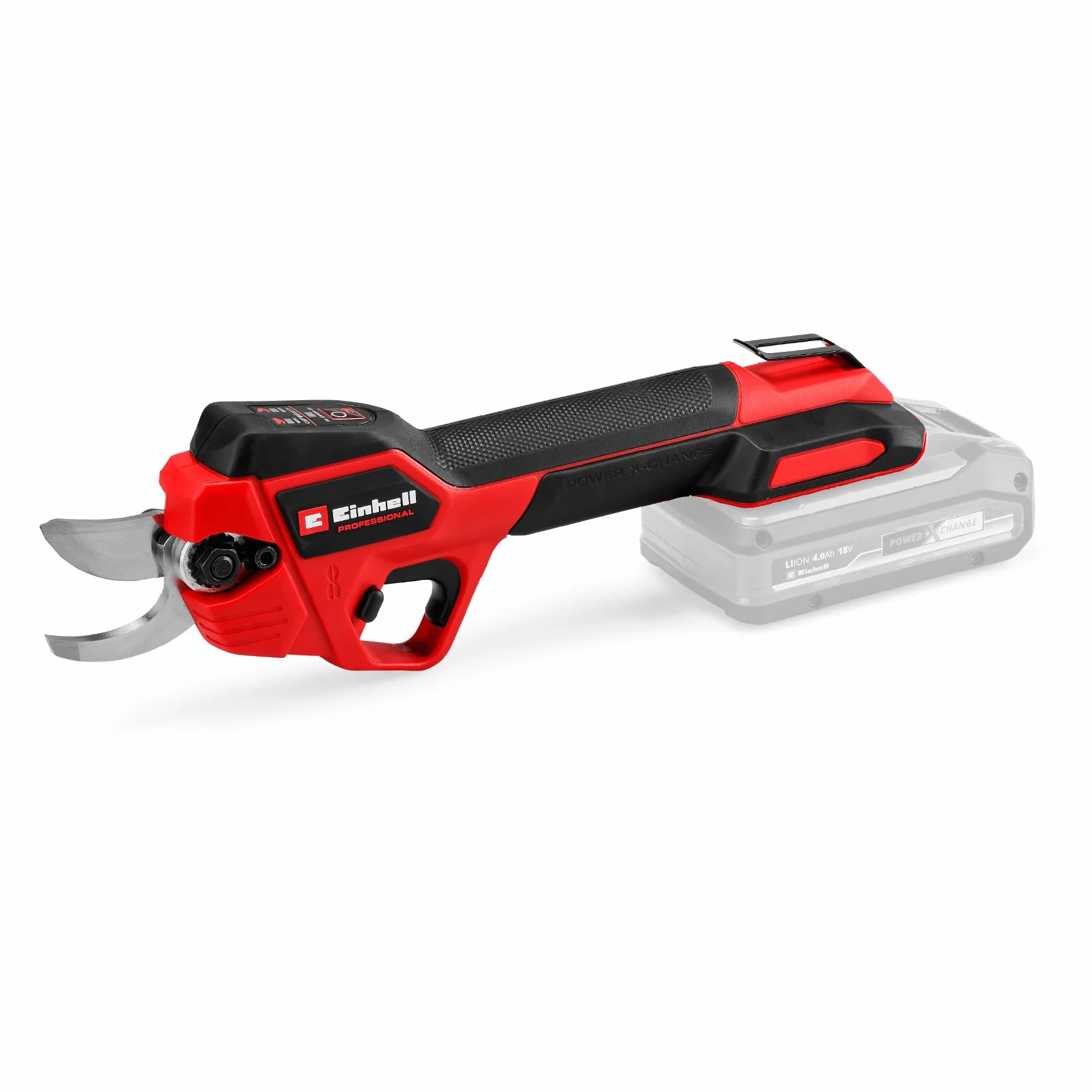 Forbici a batteria GP-LS 18/28 Li BL-Solo Power X-Change Einhell Professional (18 V, capacità di taglio regolabile, rami fino a 28 mm di spessore, lame di bypass, clip per cintura, senza batteria)