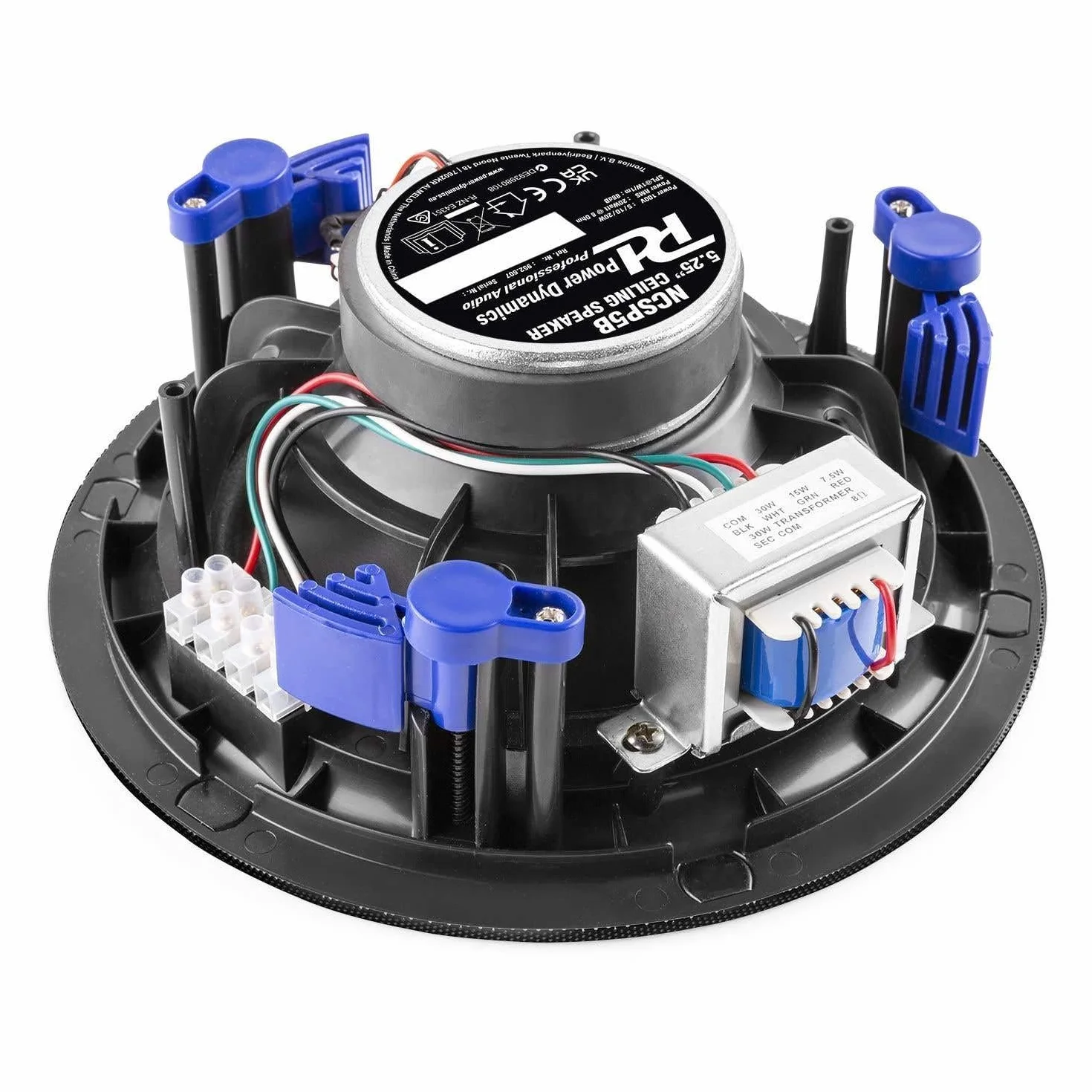 Power Dynamics NCSP5B Altoparlante da soffitto 100V 5,25 pollici 20 Watt nero