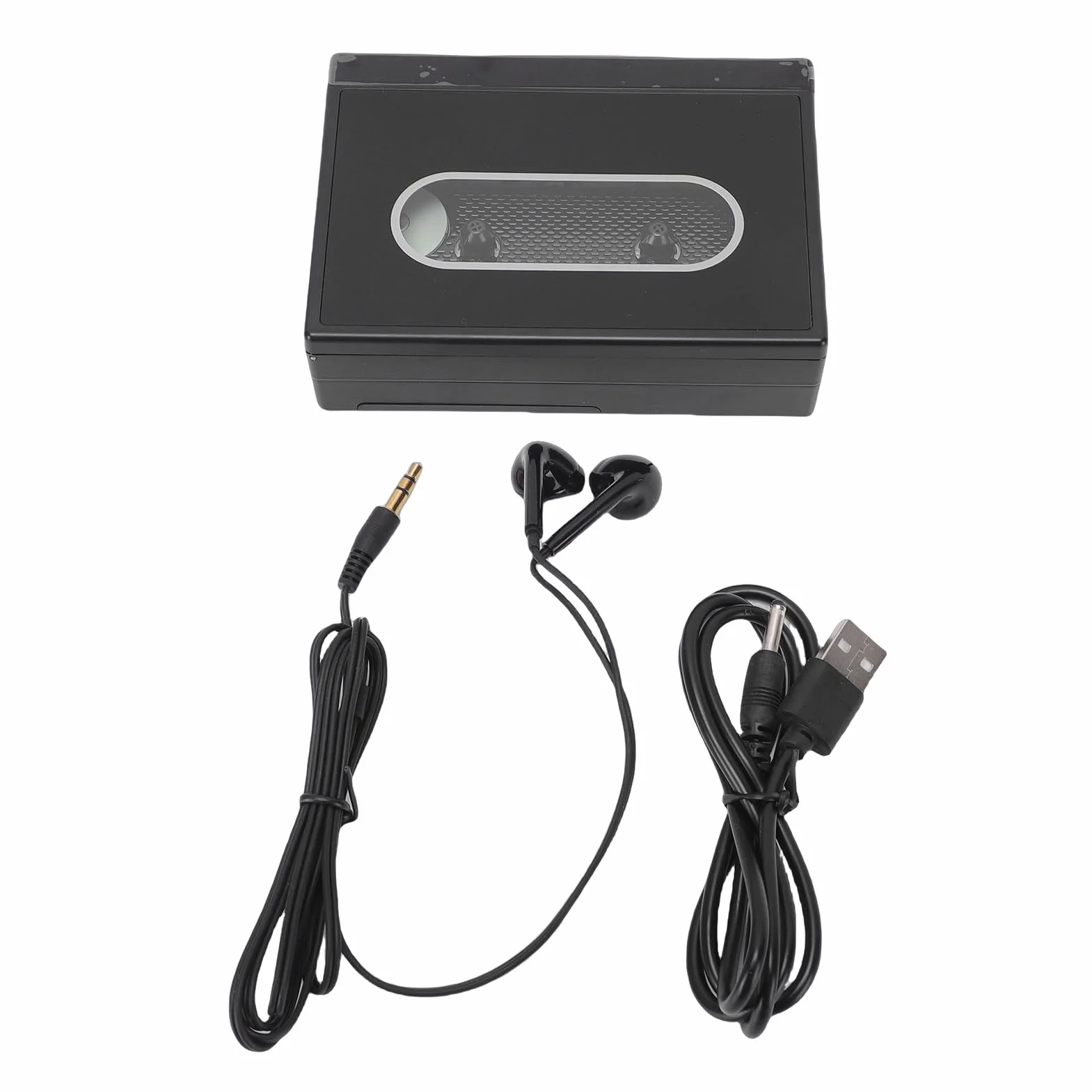 Luocute Lettore di Cassette Bluetooth Convertitore Portatile da Cassette USB a MP3 con Radio FM e Registrazione Jack Cuffie 3,5 Mm