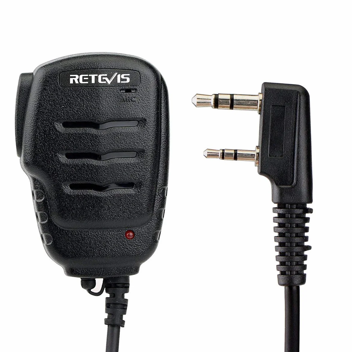 Retevis RS111 Altoparlante Microfono 2 Pin per Walkie Talkie RT24 RT22 RT27 RT3S RT5 Kenwood BAOFENG UV-5R BF-888S TYT