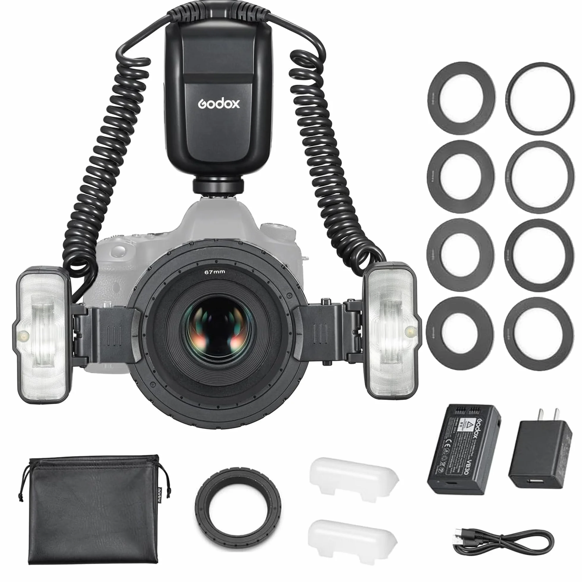 Godox MF-T76 S Dual-Head Macro Flash 76Ws GN 22.4 TTL per Sony