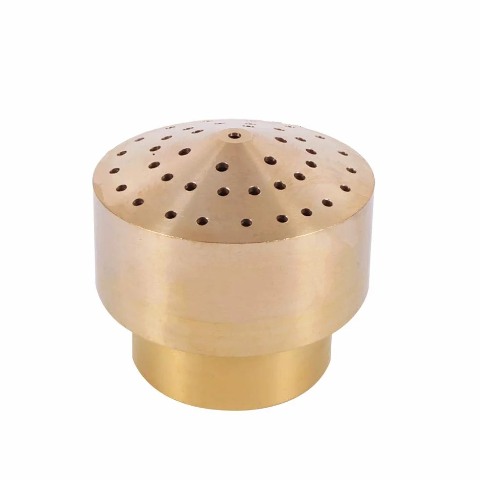 Ugello per fontana di acqua in ottone Sprinkle Spray Head per Garden Pond Parco dei divertimenti Biblioteca del Museo(1/4 Pollice)