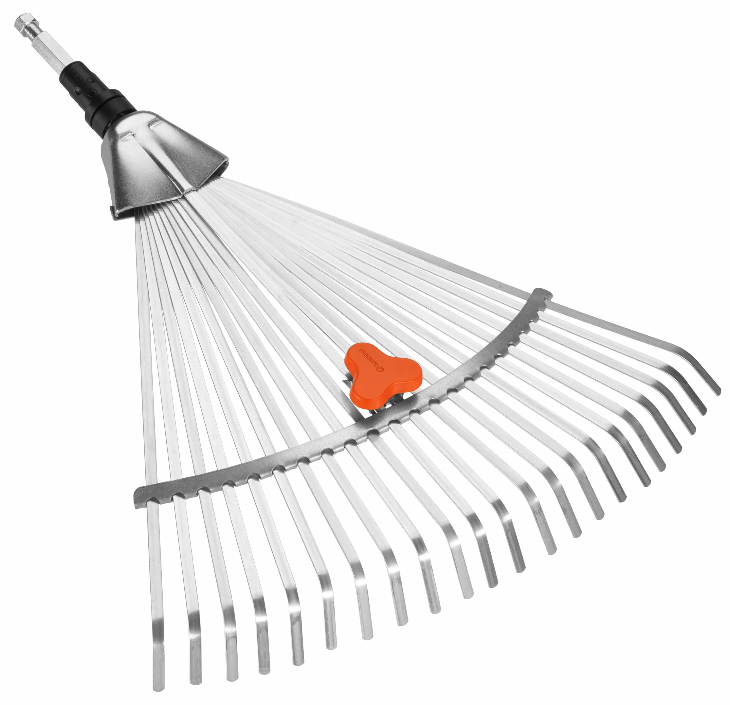 Gardena Scopa Regolabile combisystem: Rastrello per Foglie con Larghezza variabile da 30 a 50 cm, Adatto per Tutti i Manici combisystem (3103-20)