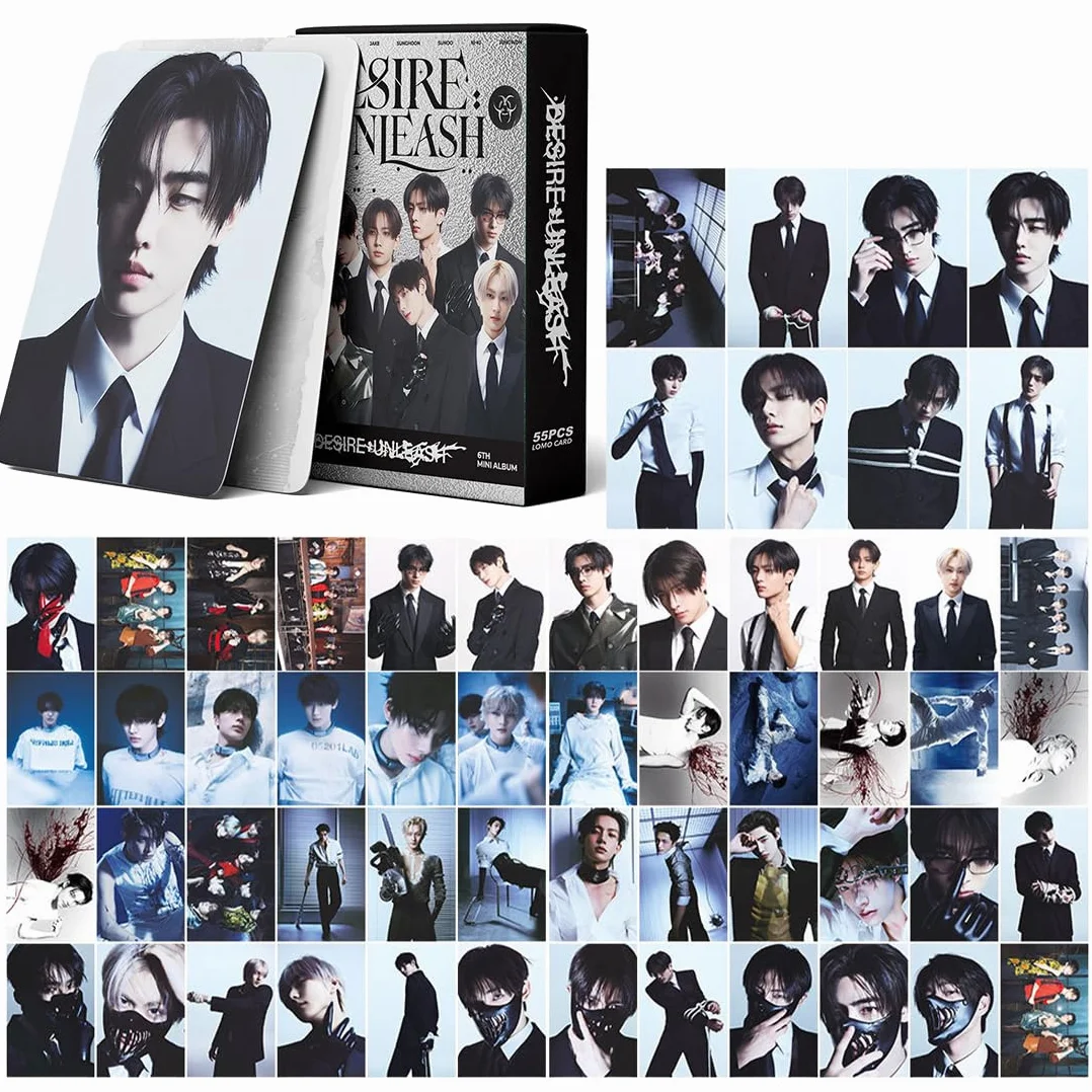 Enhypen Photocards, 55 pezzi Lomo Carte, Album Merch per Fan (B)