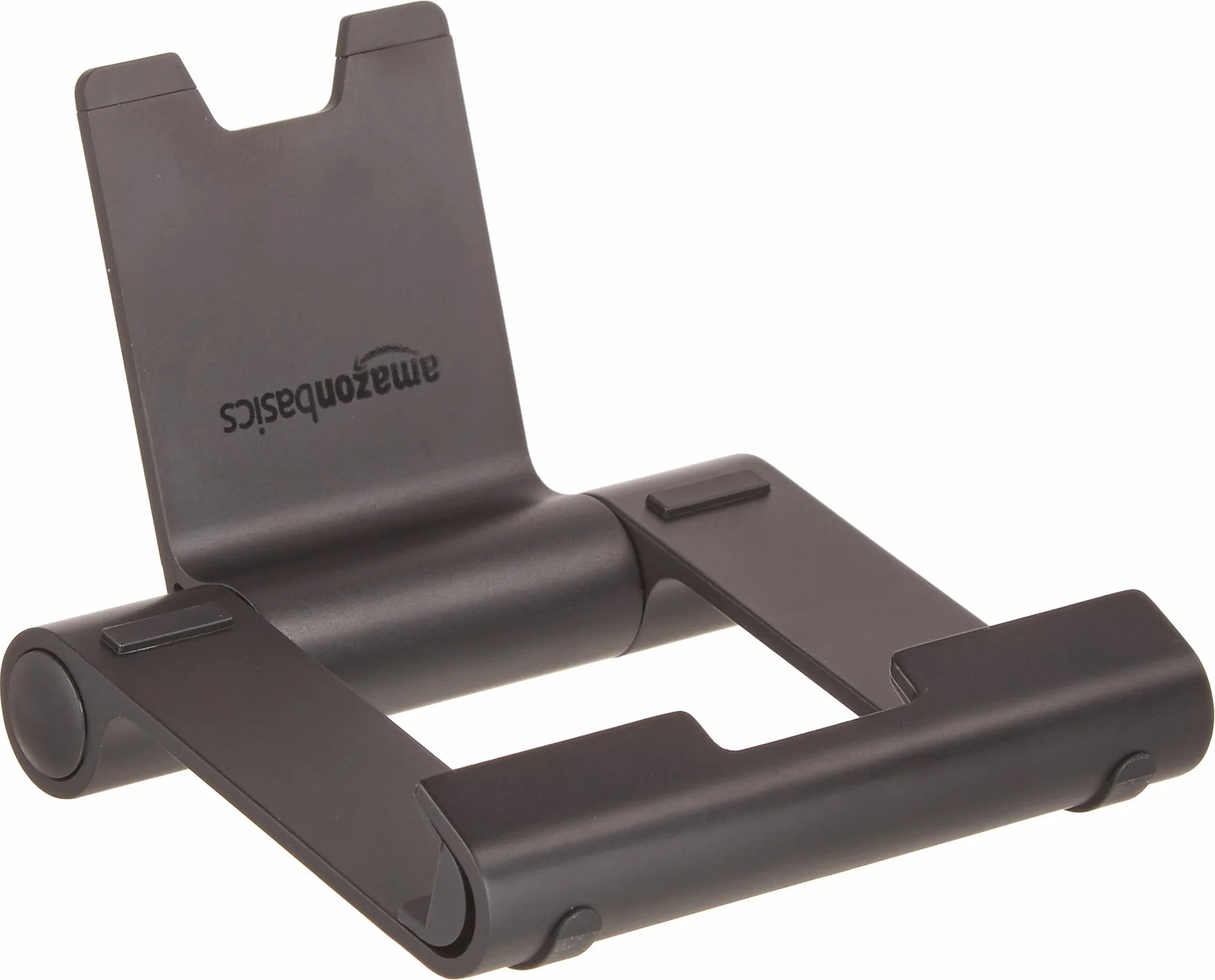 Amazon Basics Supporto portatile inclinabile per tablet, lettori e-book, telefoni, Nero