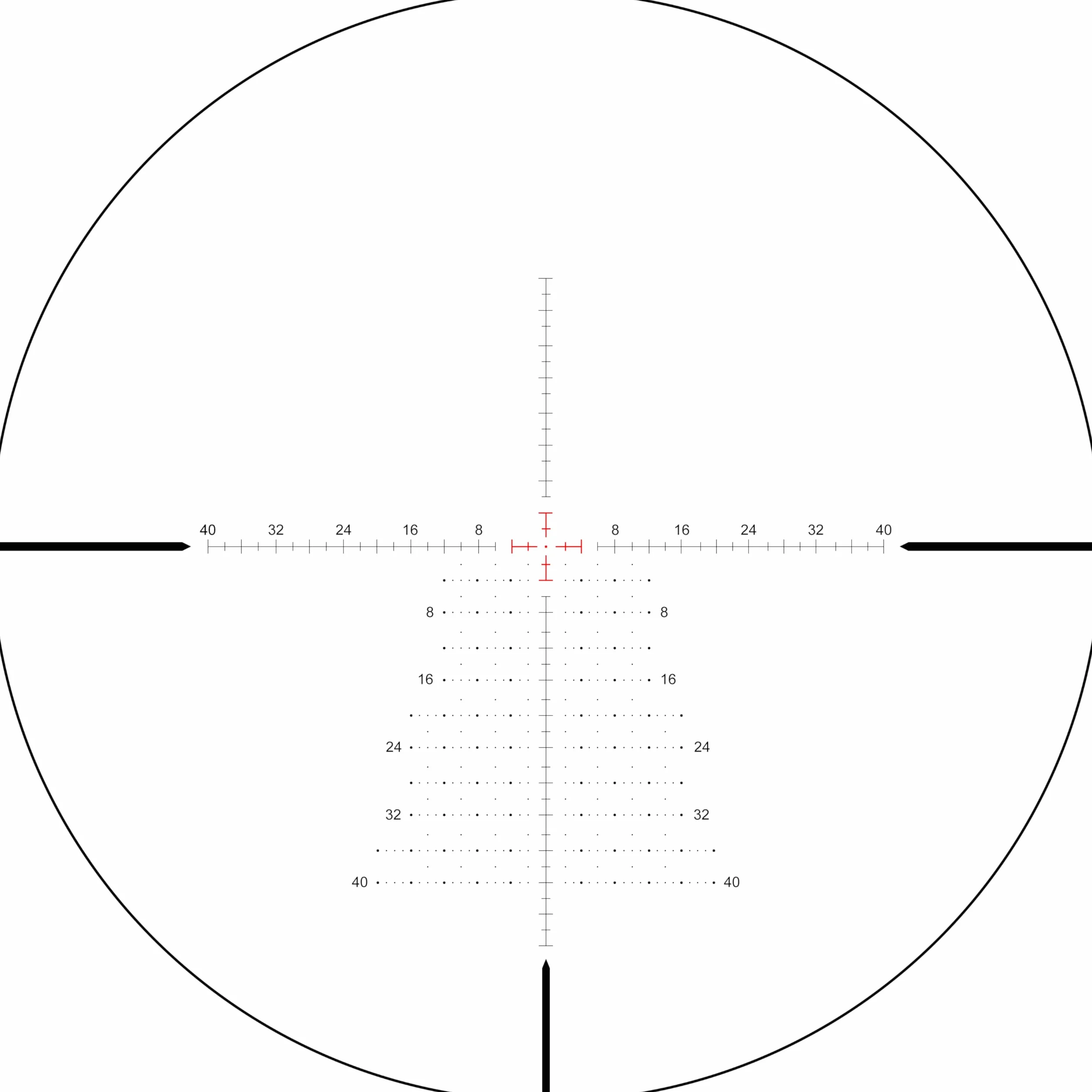 SPINA OPTICS 6-24x50 FFP Primo Focal Plane Riflescope Mil-dot Parallasse Tubo 30mm Nero