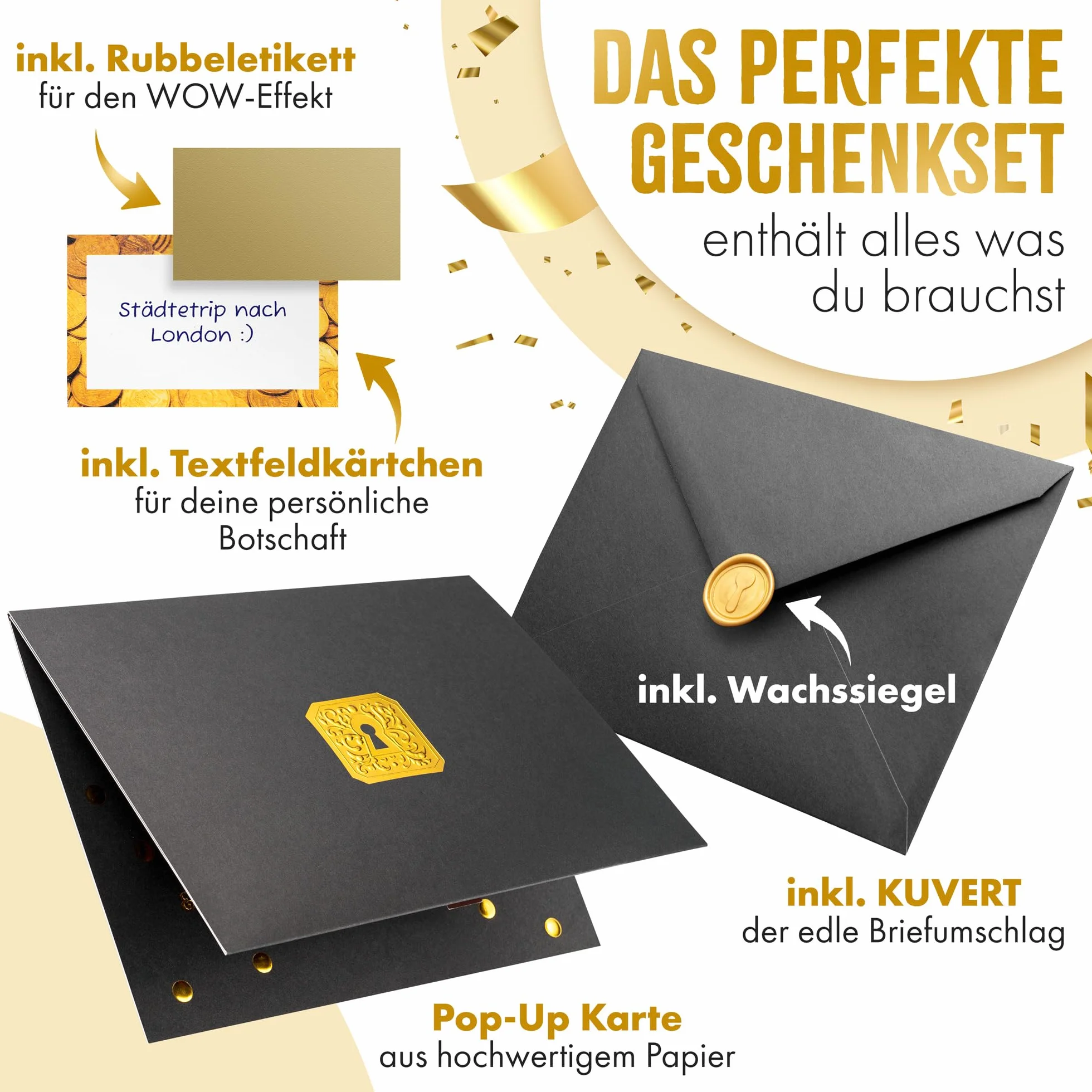 Biglietto di compleanno da grattare, buono da compilare, regalo scrigno popUp