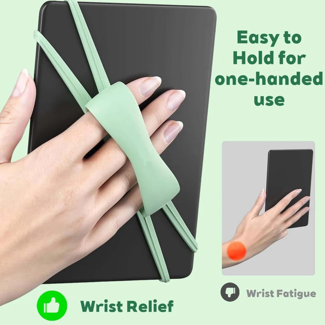 Kindle Cinturino di Sicurezza Silicone Antiscivolo per 6-8" eReader Fire Tablet, Menta Verde