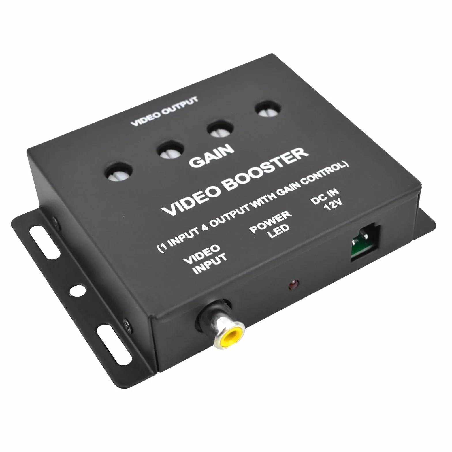 Car Video Splitter 1 a 4 canali AV Amplificatore Booster CVBS Segnale per Auto LCD DVD