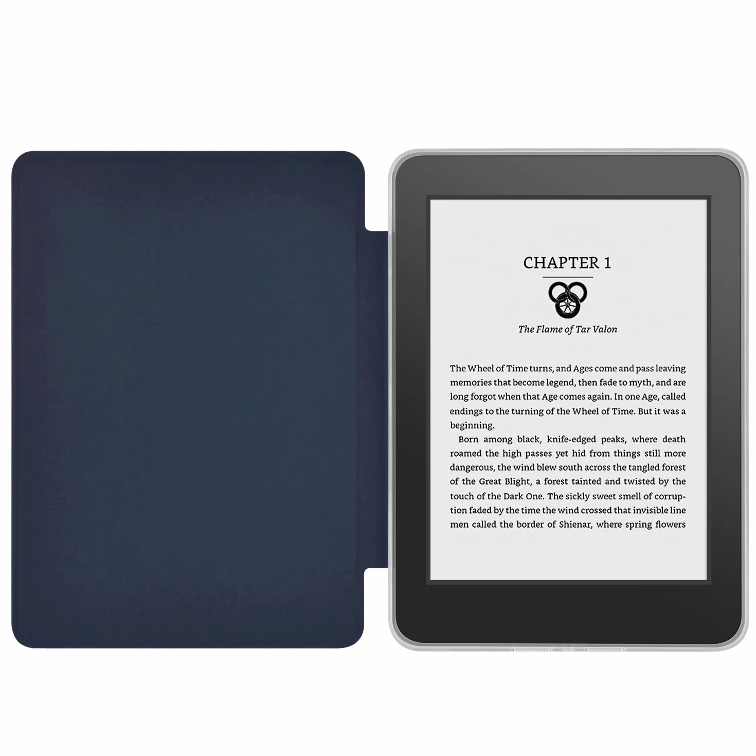 Custodia Premium Pu Leather & Clear Acrylic per Amazon Kindle Paperwhite 10a Gen 2018 PQ94WIF