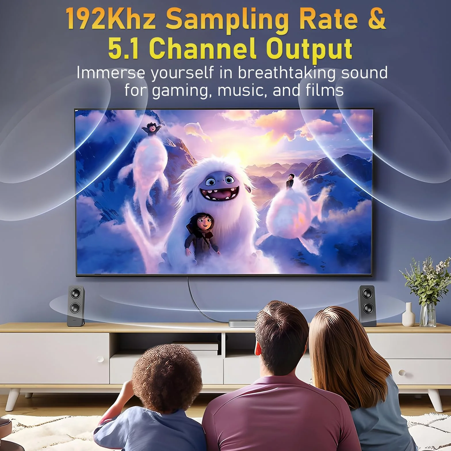 Tendak 192KHz ARC Audio Extractor HDMI ARC Ottico RCA L/R a HDMI Ottico RCA L/R 3.5mm Stereo