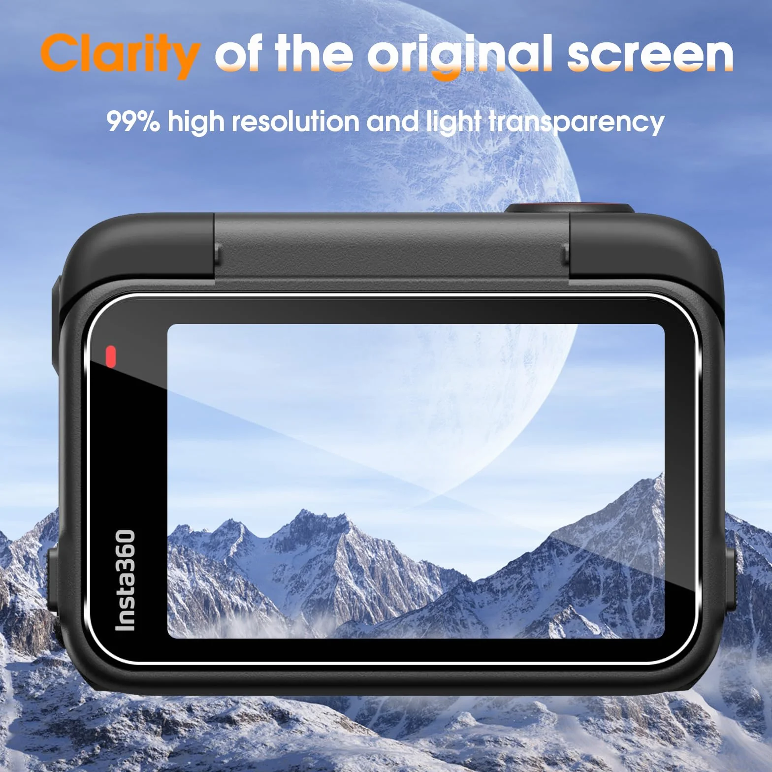 Pellicola Protettiva Insta360 Ace Pro 2, Schermo Vetro Temperato, Protezione Lente Fotocamera 2+2+2 Pezzi, HD Chiaro Anti Graffio