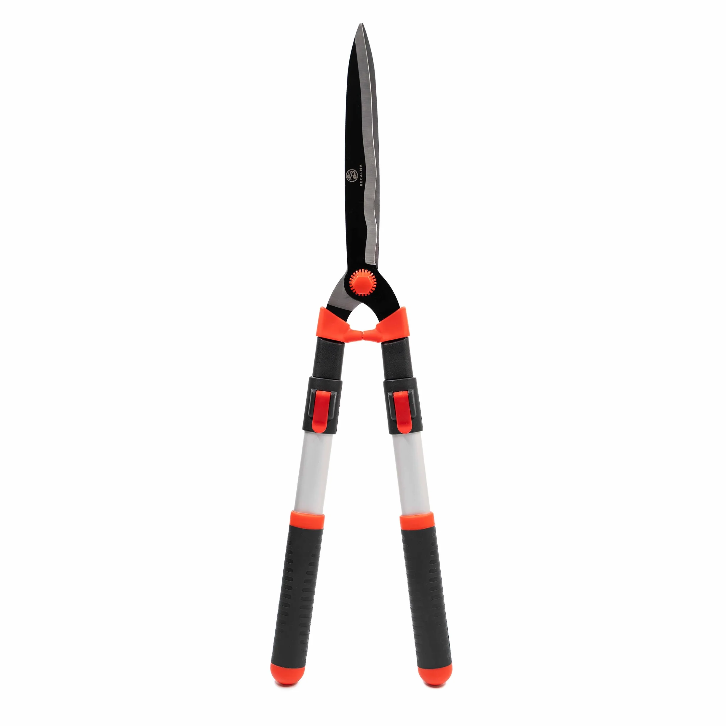 Tagliasiepi telescopico 65-85 cm cesoie da giardino lame in acciaio rosso/nero