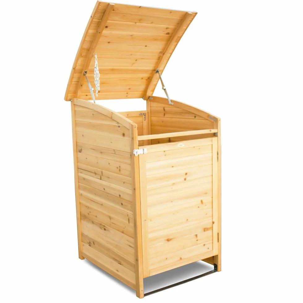 Habau Box portabidone rifiuti legno 120 l 65x75x115 cm
