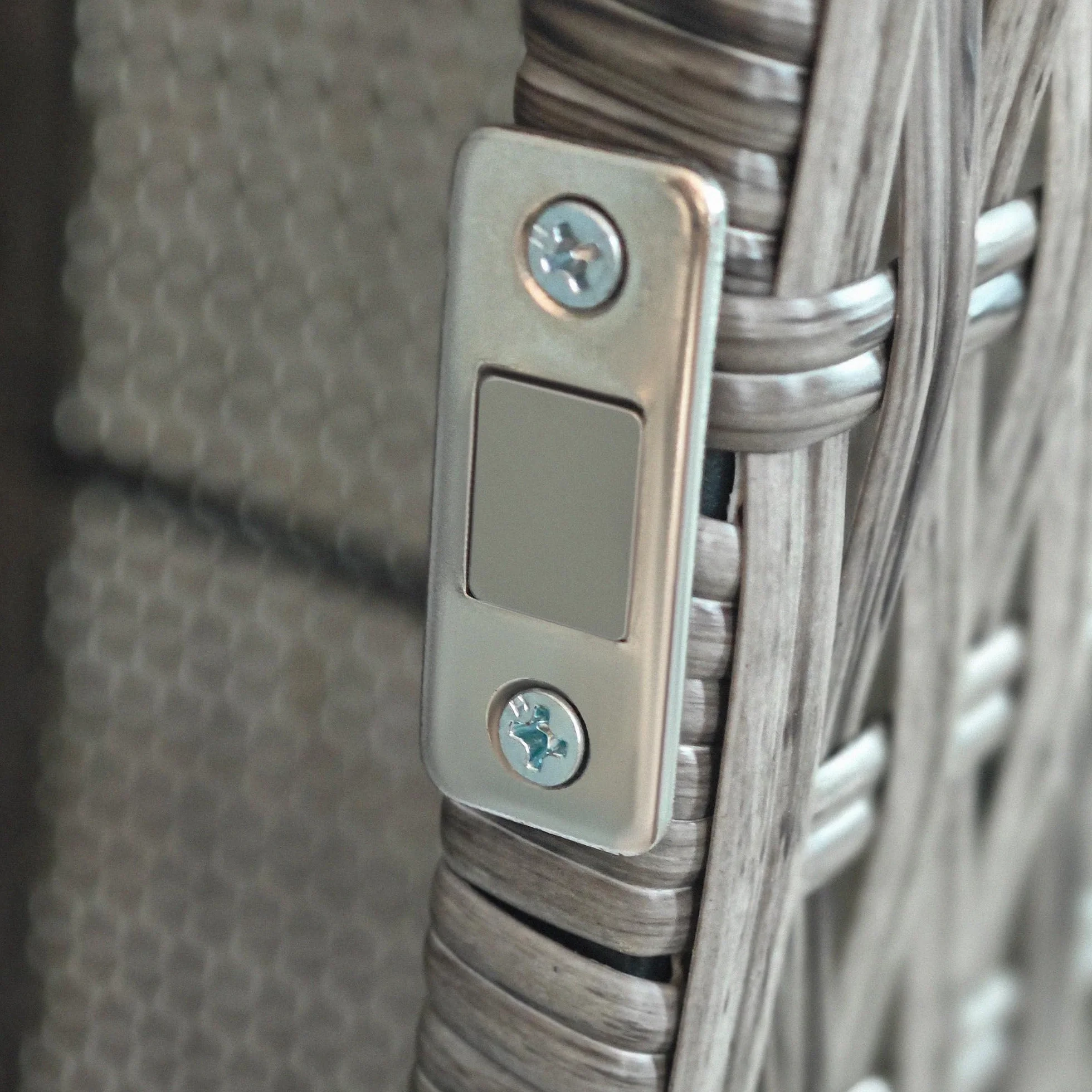 Outsunny Armadio da Esterno in Rattan PE 60x63x120cm Grigio