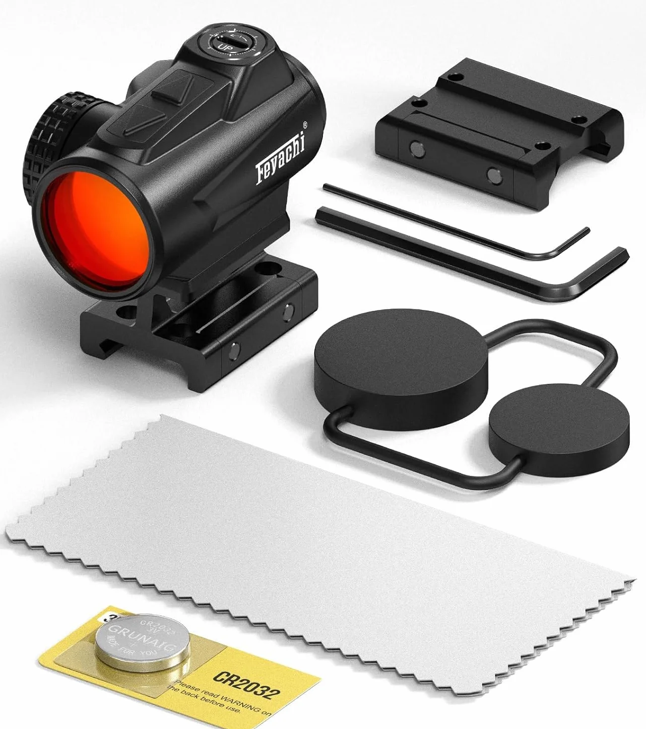 Feyachi V90 2 MOA Red Dot Scope Shake Awake Waterproof Riflescopes 25mm .75" Rser Mount
