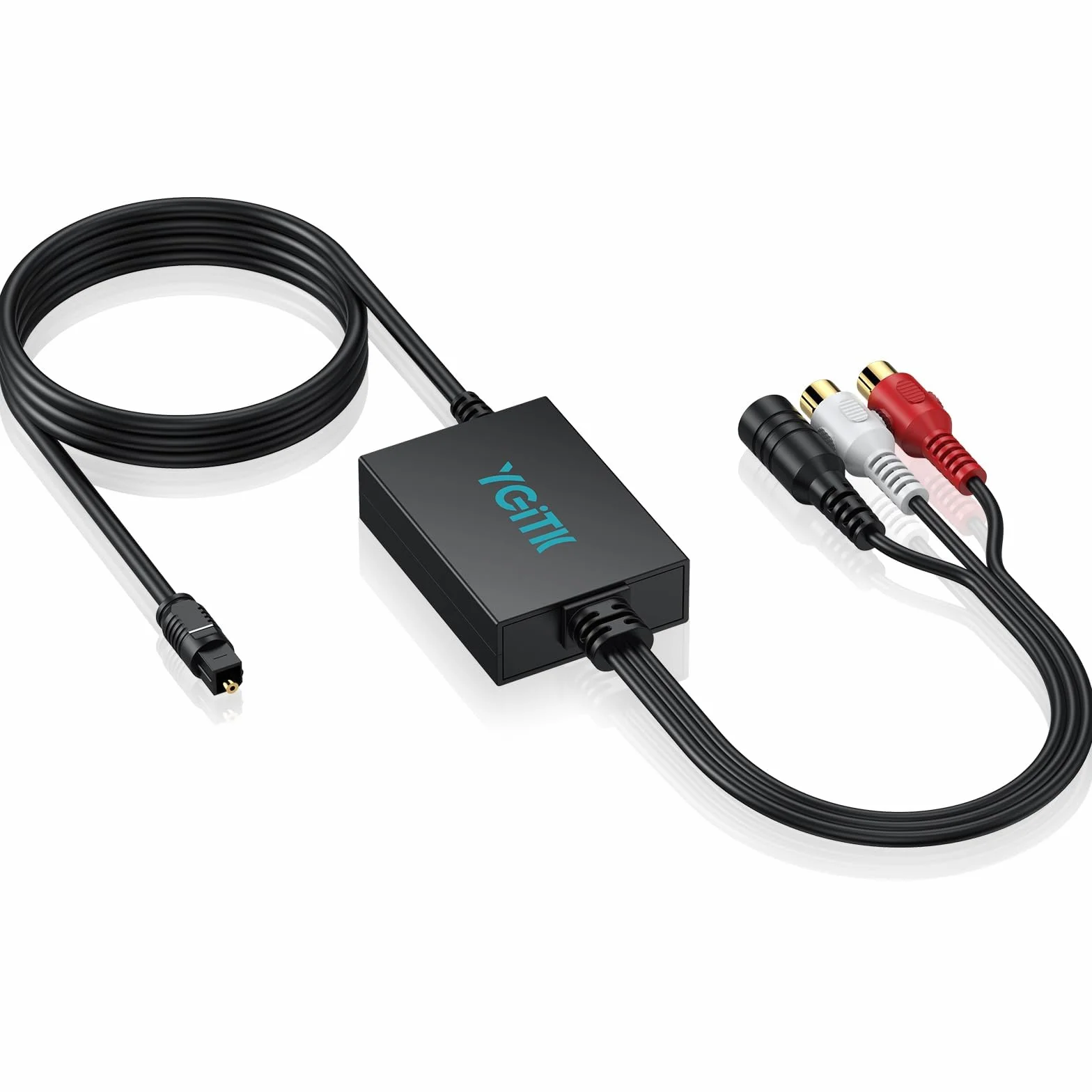 Convertitore Ottico a RCA 3.5mm DAC Audio Digitale 192kHz/24bit Chip Amplificazione per TV Blu-ray