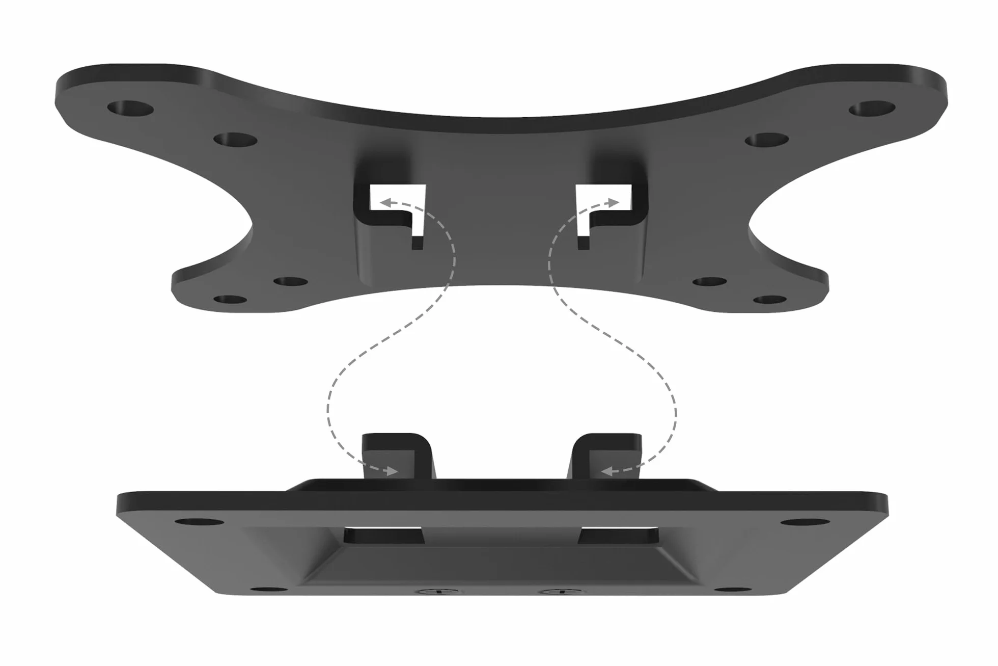 DIGITUS supporto a parete per monitor LCD/LED 32" VESA 75x75 100x100 18 kg