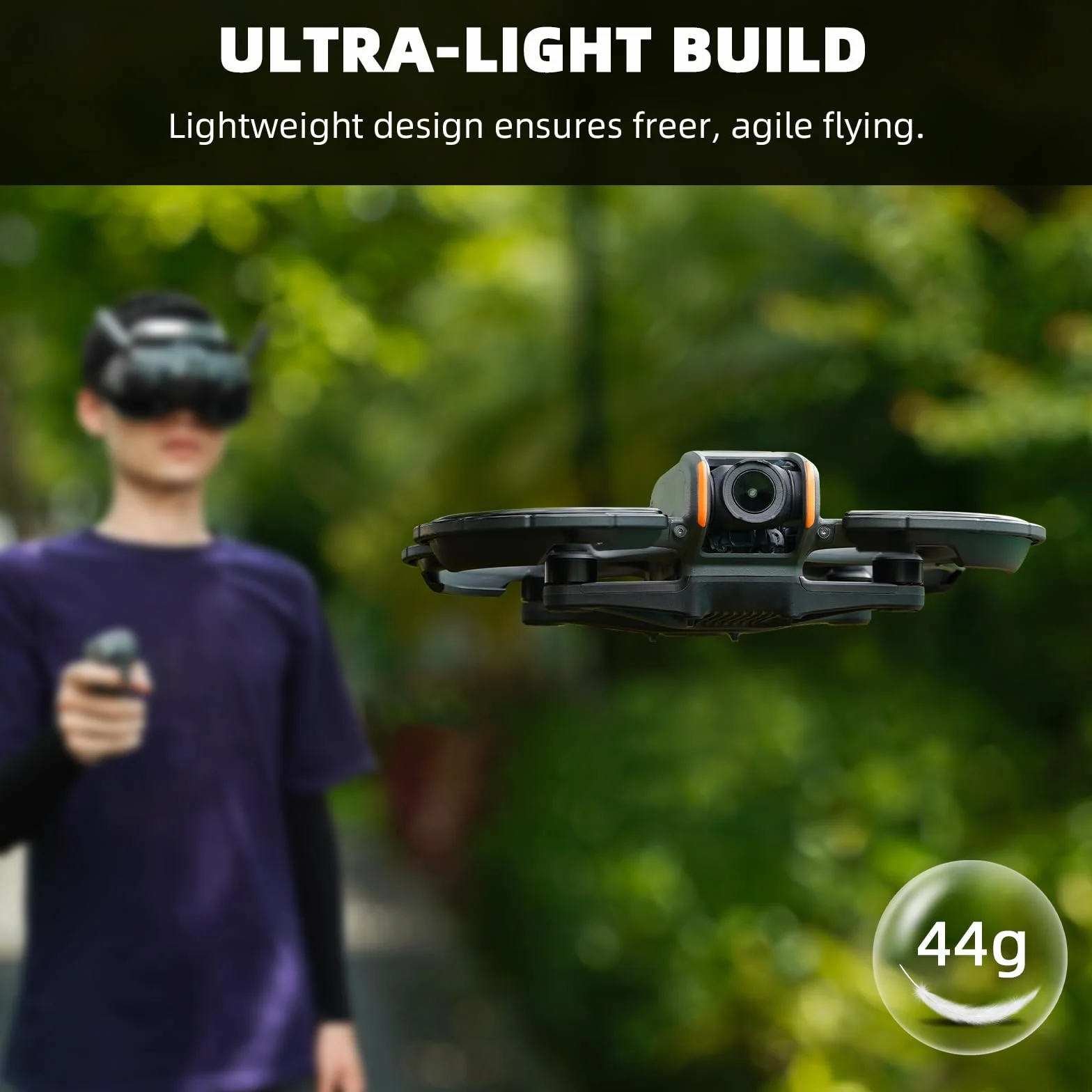 BRDRC Avata 2 protezioni paraurti, protezione elica Gimbal anti-collisione anello copertura per DJI Avata 2 Fly More Combo
