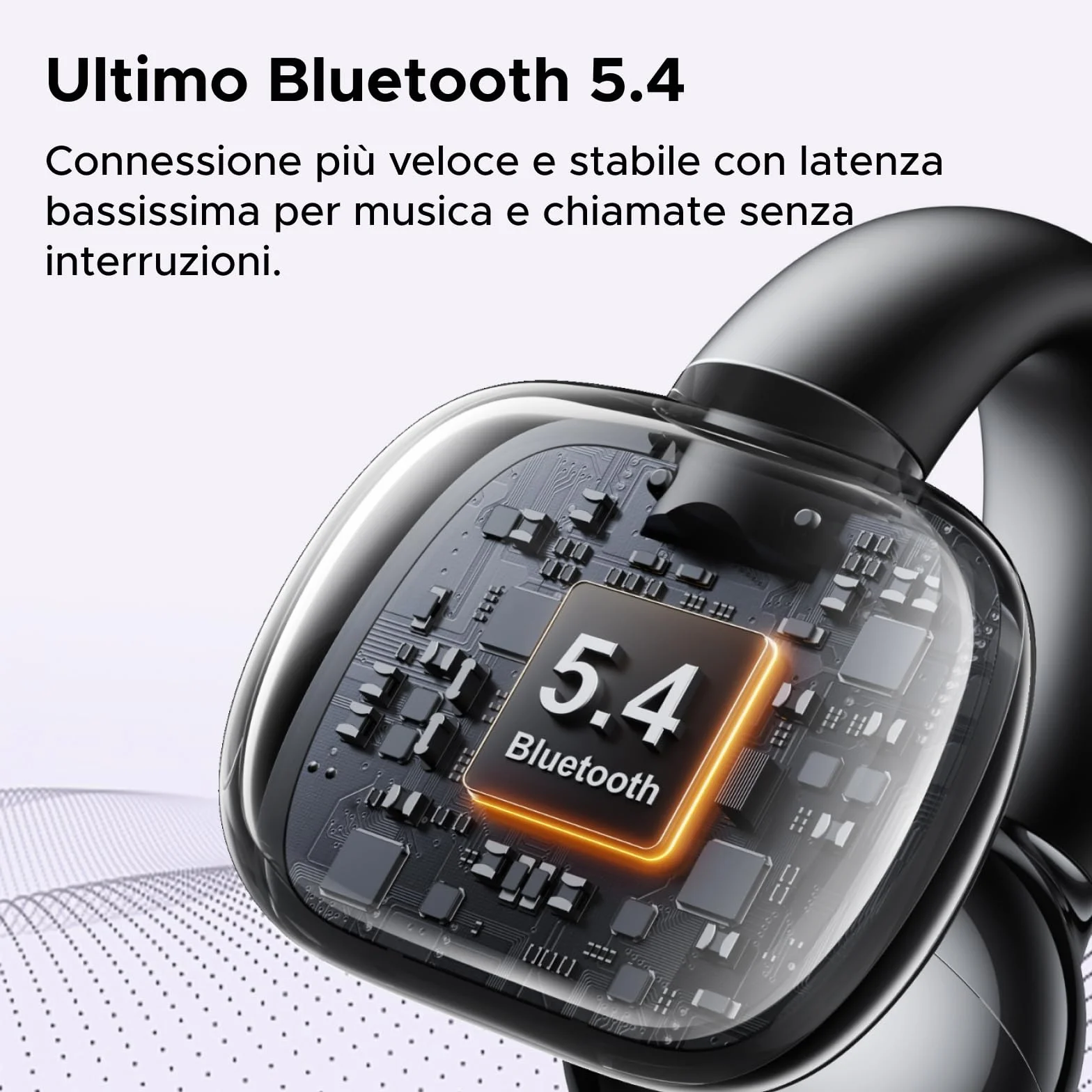 UGREEN HiTune S3 Cuffie Bluetooth 5.4 Sport con Clip Aperta ENC Hi-Fi Stereo 30H Autonomia IPX5 Impermeabile Nero