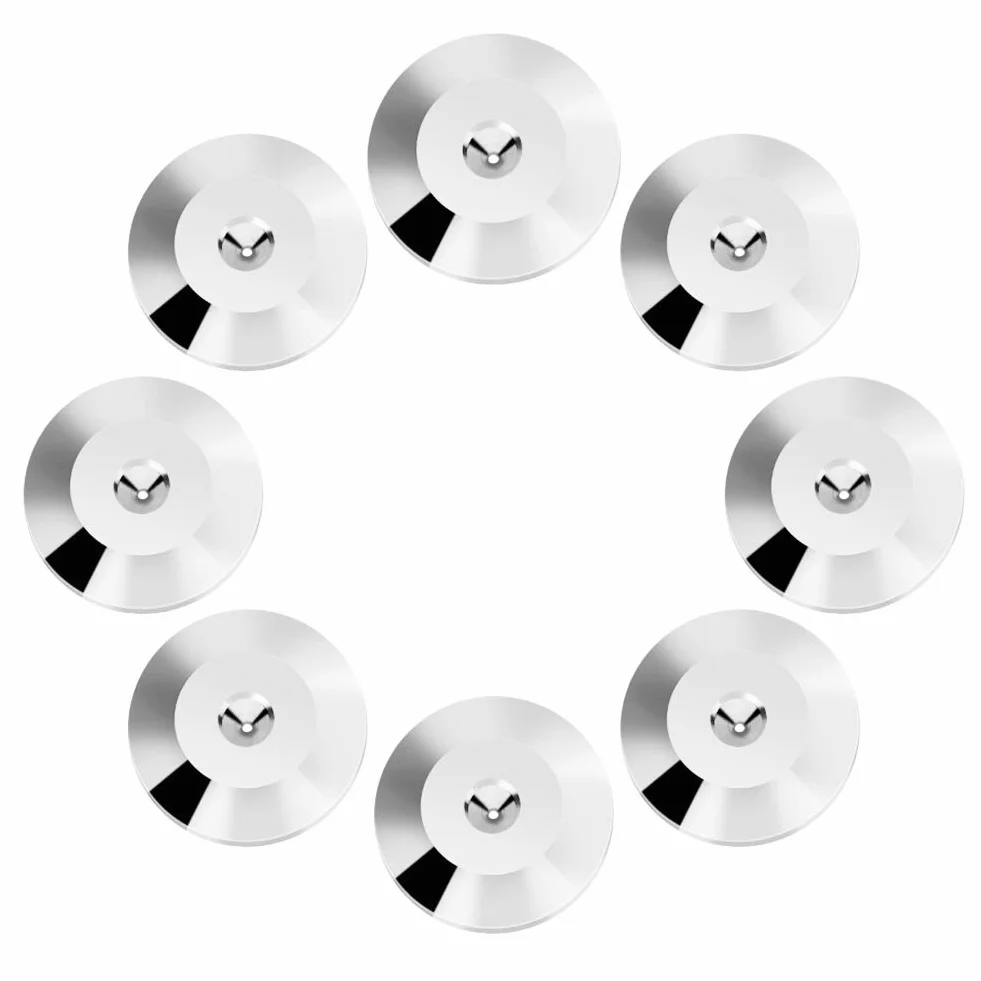 Piedini per Diffusori 8 Pezzi 25x4mm Base Antiurto Universale in Rame Cuscinetti Isolanti