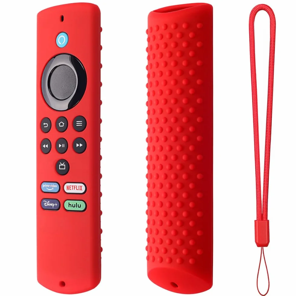 Custodia in silicone per telecomando TV Adatto per Amazon Fire TV Stick Lite 2021 Blu