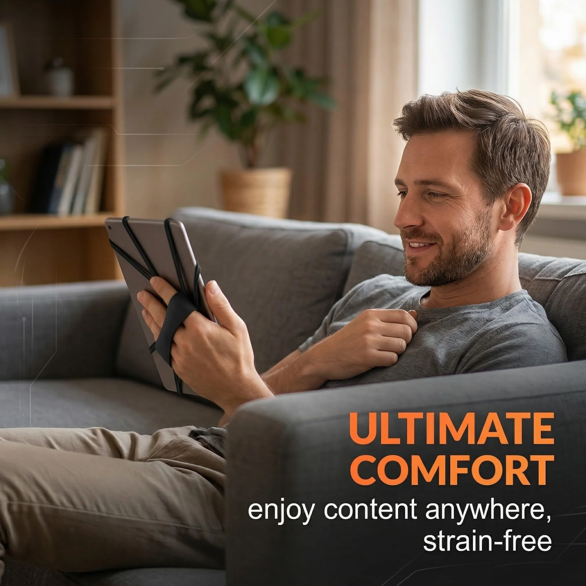 Supporto Antiscivolo Universale per Lettura a Letto in Silicone per 6-8" Kindle eReaders Fire Tablet, Verde