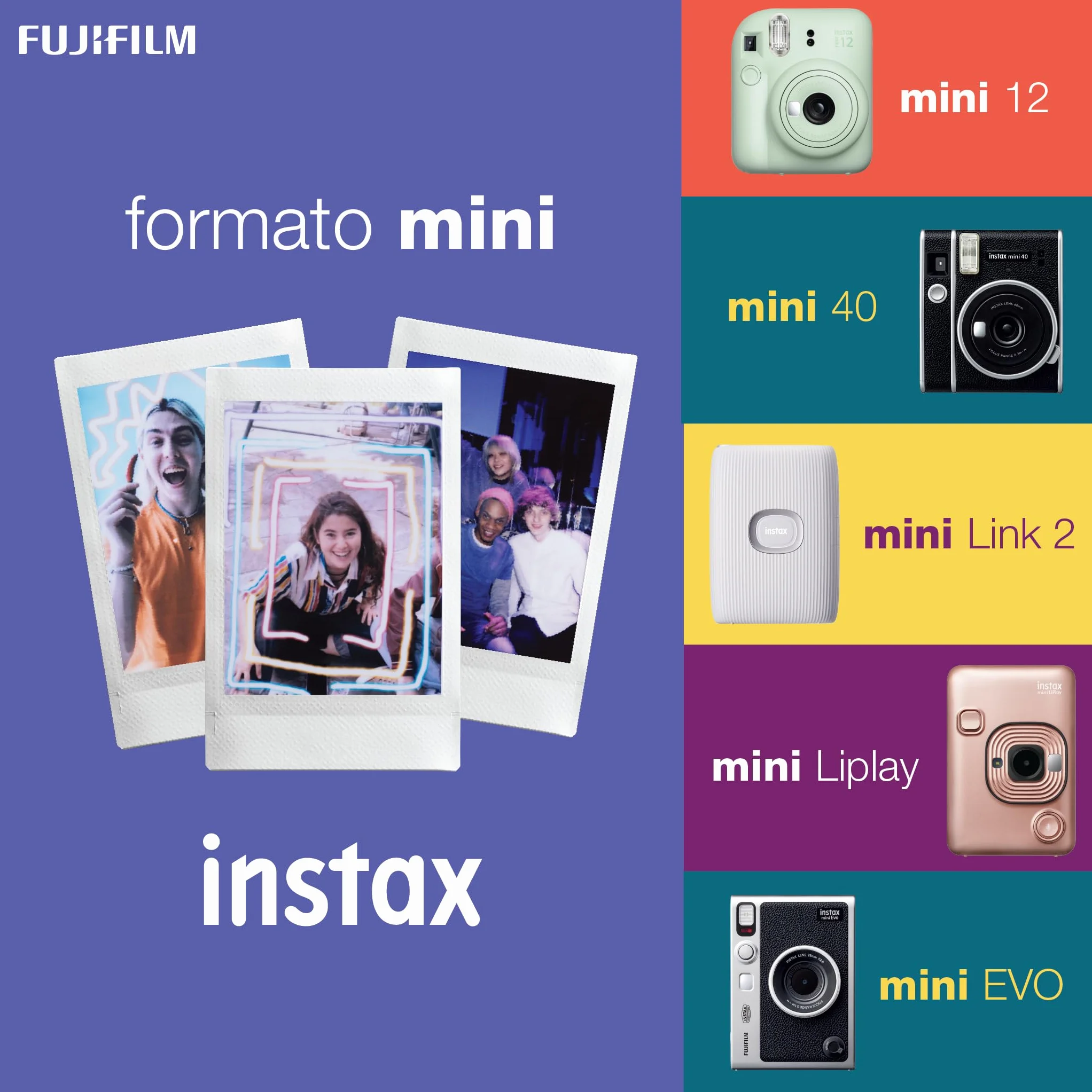 Fujifilm instax mini Film Pellicola Istantanea 46x62 mm 10 shot Monochrome