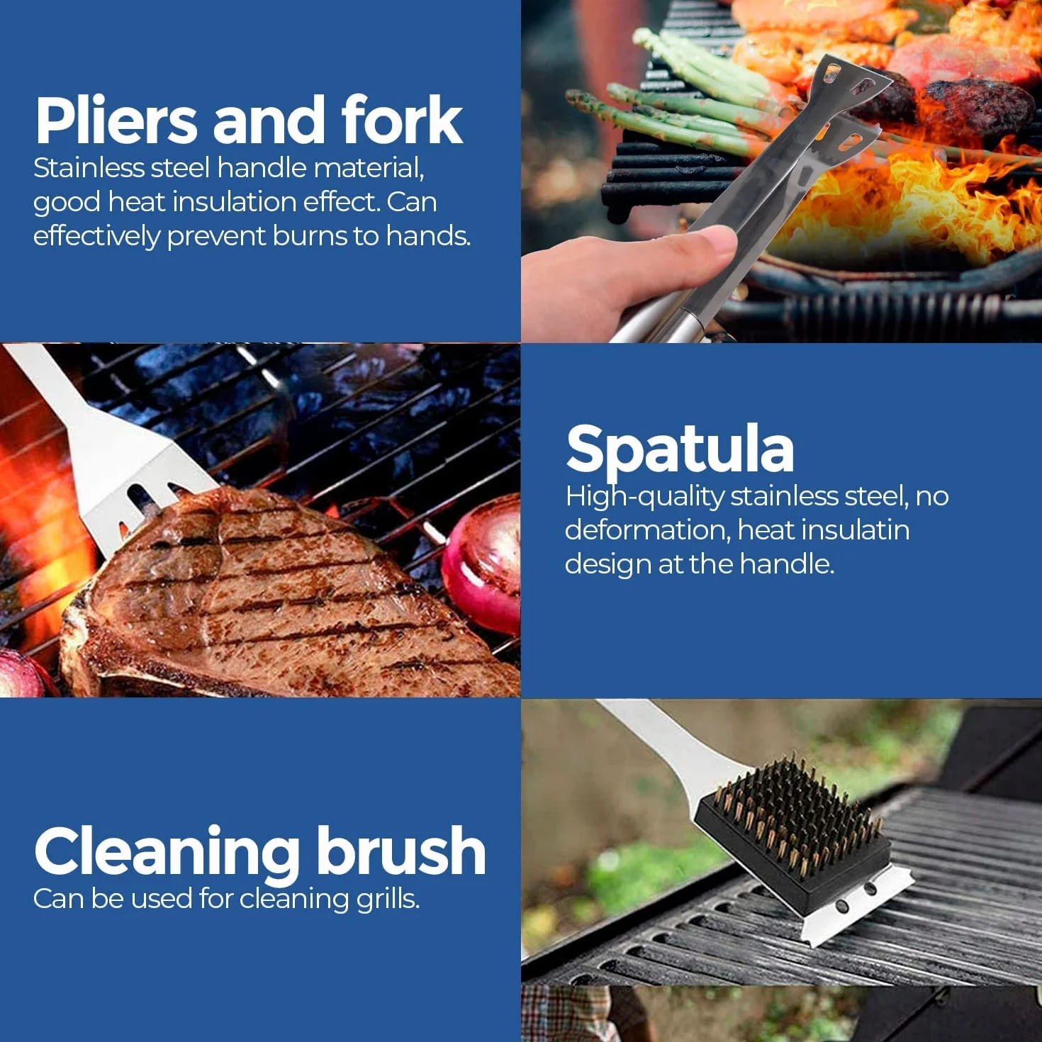 Edihome Zestaw Barbecue 25 Pezzi Acciaio Inossidabile z Kufrem Premium