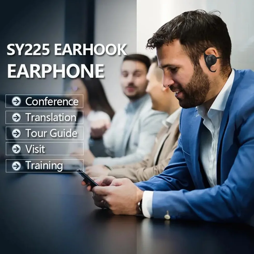 Cuffie mono a doppio canale a forma di G, jack 3,5 mm, 1 metro, per PC, Skype, VoIP