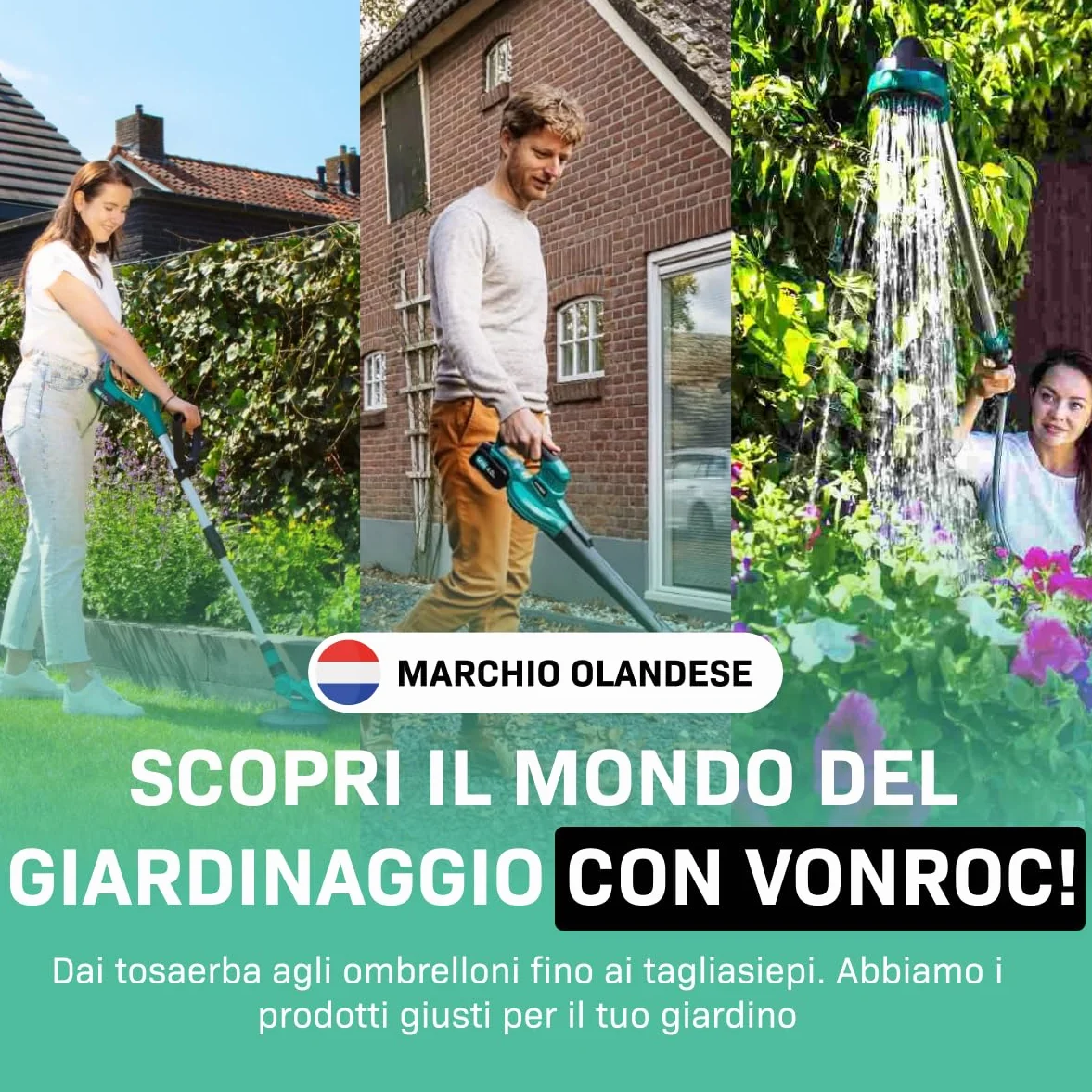 VONROC Soffiatore Foglie Elettrico 3 in 1 3300W – Soffiatore, Aspiratore e Trituratore – Velocità Aria 270 km/h – Sacco 40L con Ruote e Tracolla – Leggero e Potente per Giardini e Cortili