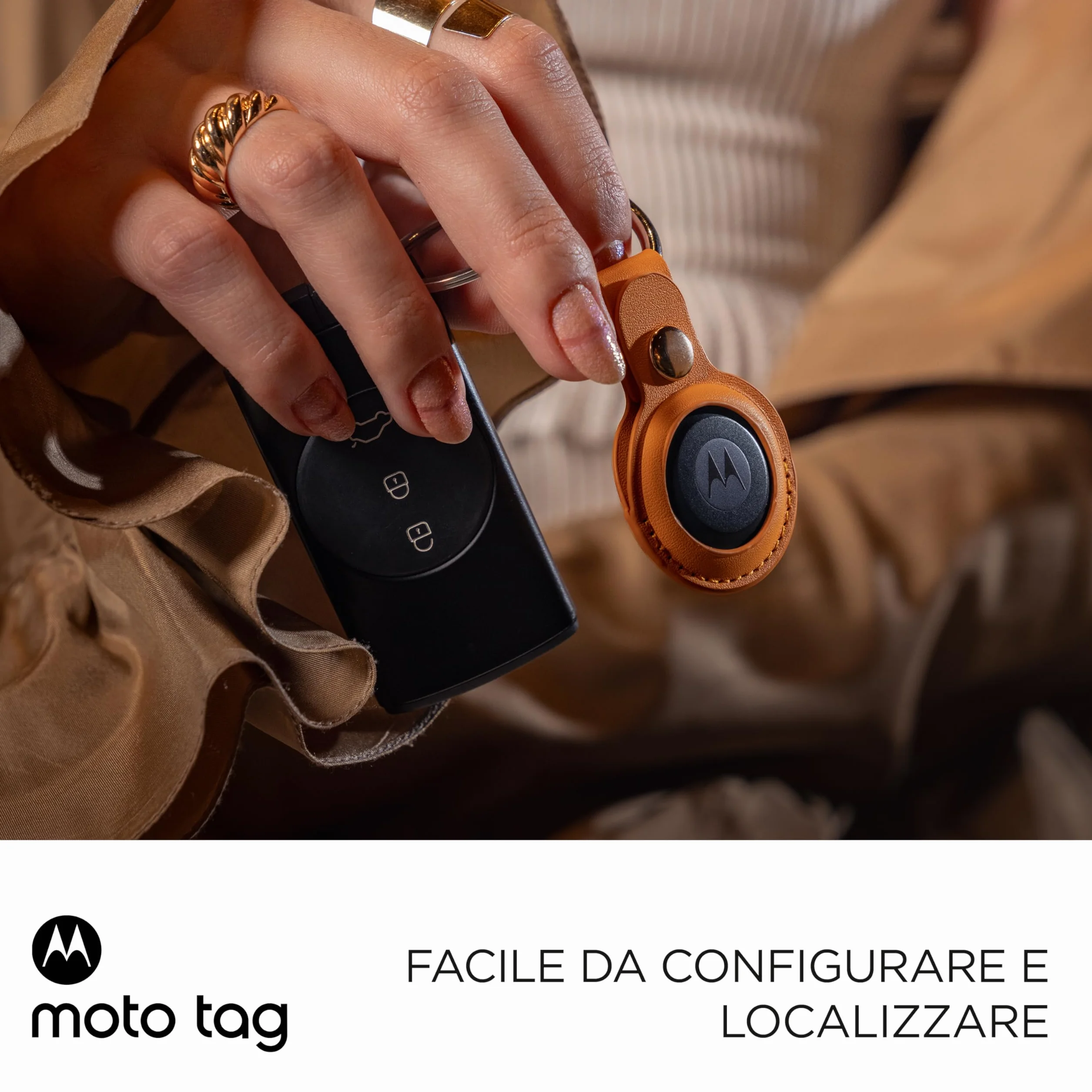 Motorola Smart Tag Midnight Blu Ultra Wide Band 35m Resistenza Acqua 1m 1 Anno Autonomia