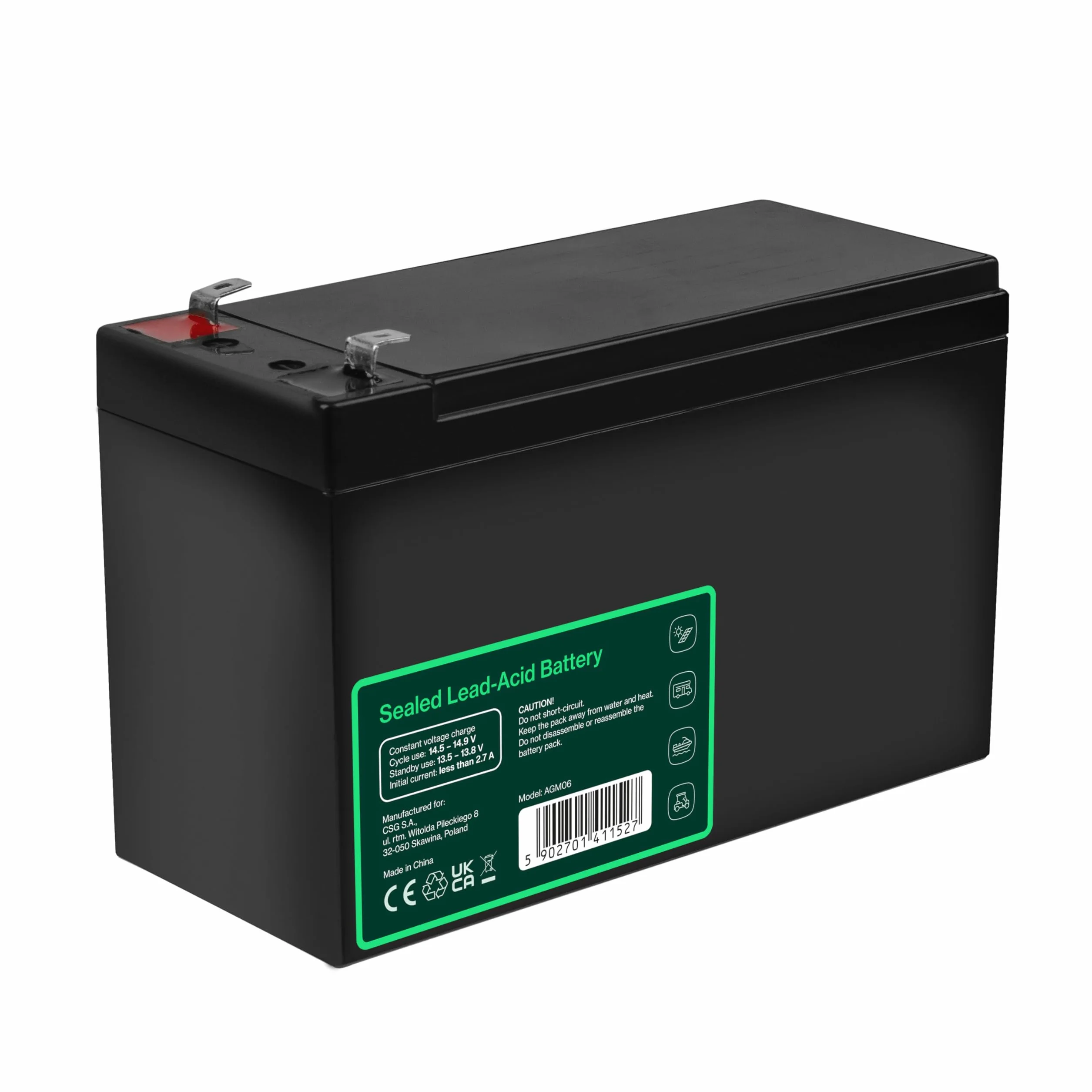 Green Cell Batteria AGM 12V 9Ah VRLA Ricaricabile Sigillata per UPS