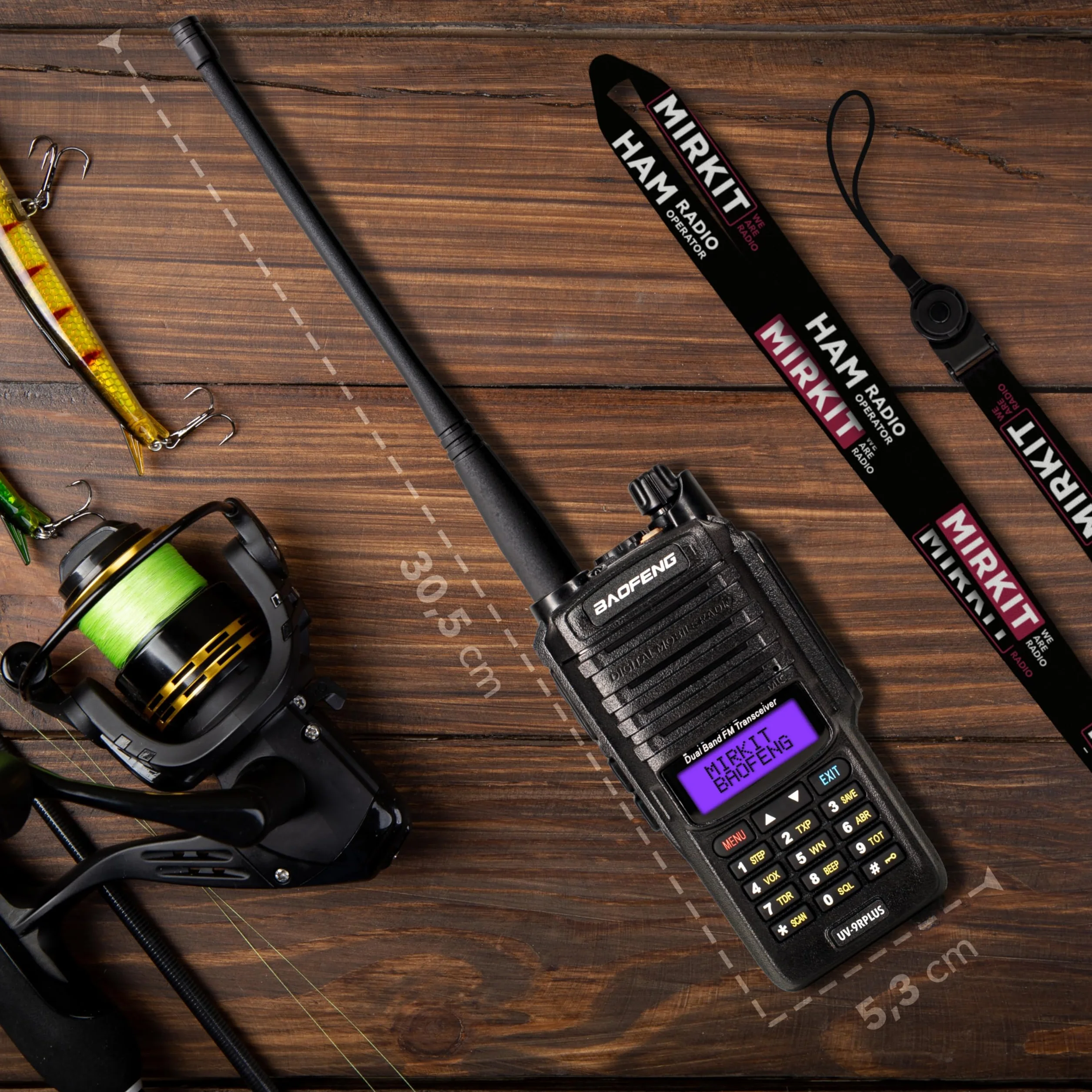 MIRKIT Radio impermeabile UV-9R Plus MK1 Dual Band 2200 mAh