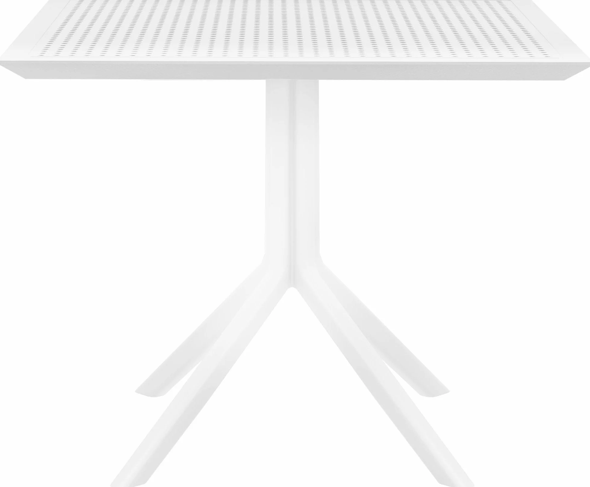 CLP Tavolo Sky 80 x 80 cm I Tavolo da Giardino, Resistente alle intemperie e ai Raggi UV I Tavolo Quadrato da Balcone, Colore:Bianco