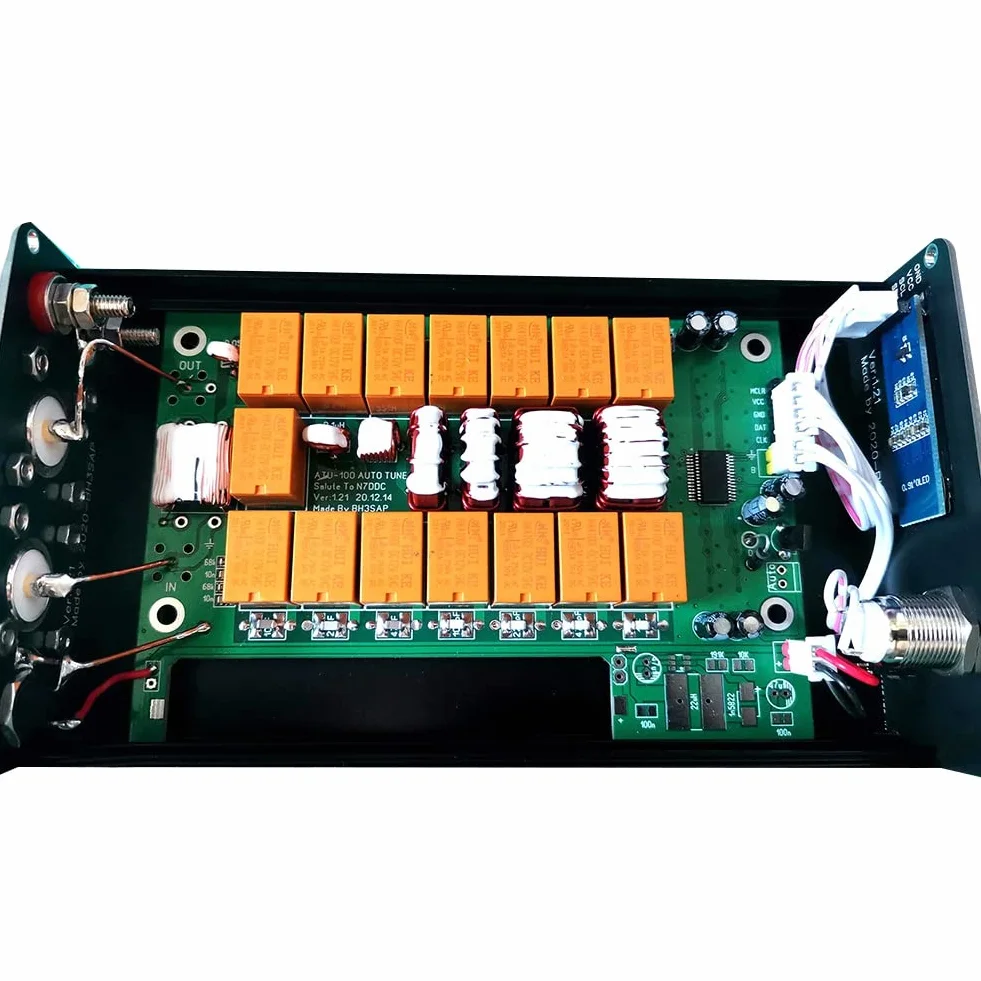 N7DDC ATU-100 Sintonizzatore Antenna HF 100W 0.91 OLED V3.1 Automatico