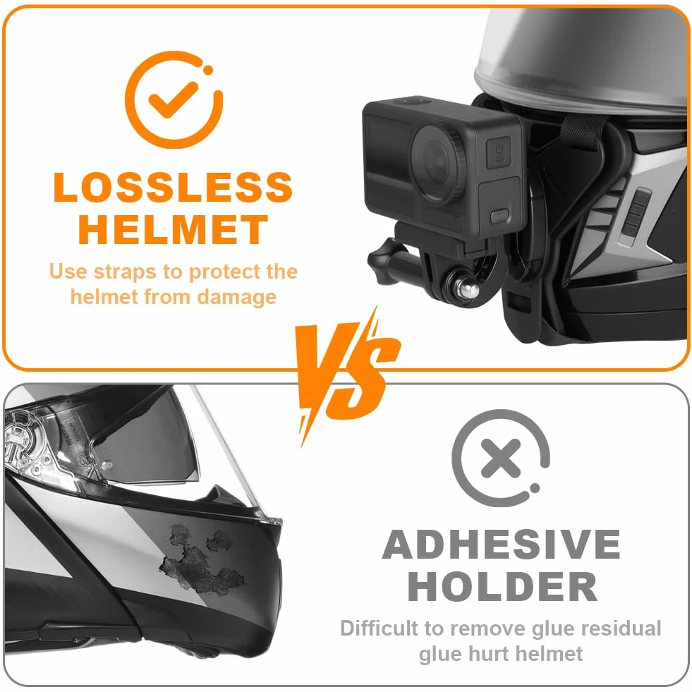 Fascia da Testa per Action Cam, Supporto Imbracatura per GoPro Hero 13-5, DJI Action 5 Pro e Altre Action Camera