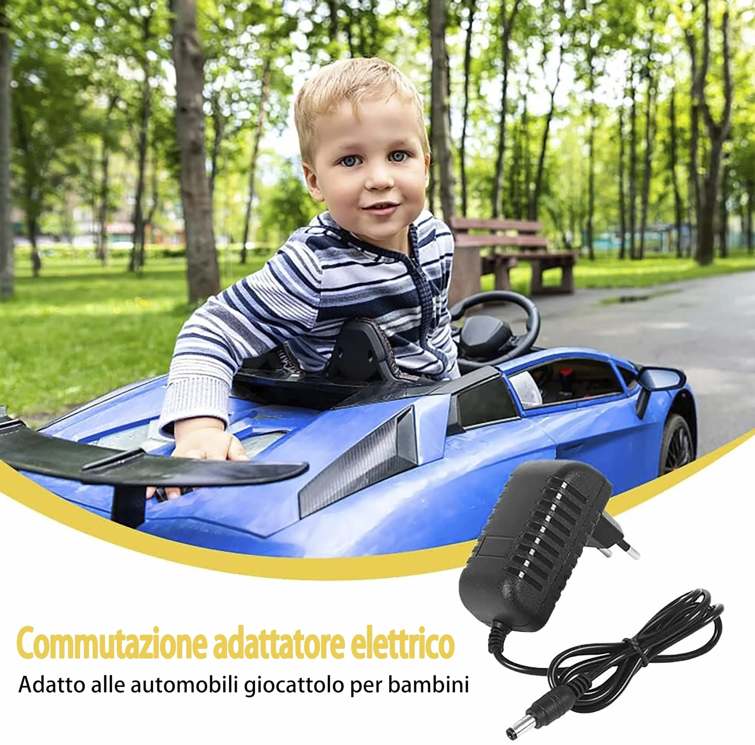 Alimentatore 12V 2A con Spina EU Adattatore AC/DC 100-240V a DC 12V Connettore 5.5x2.1mm Trasformatore Universale