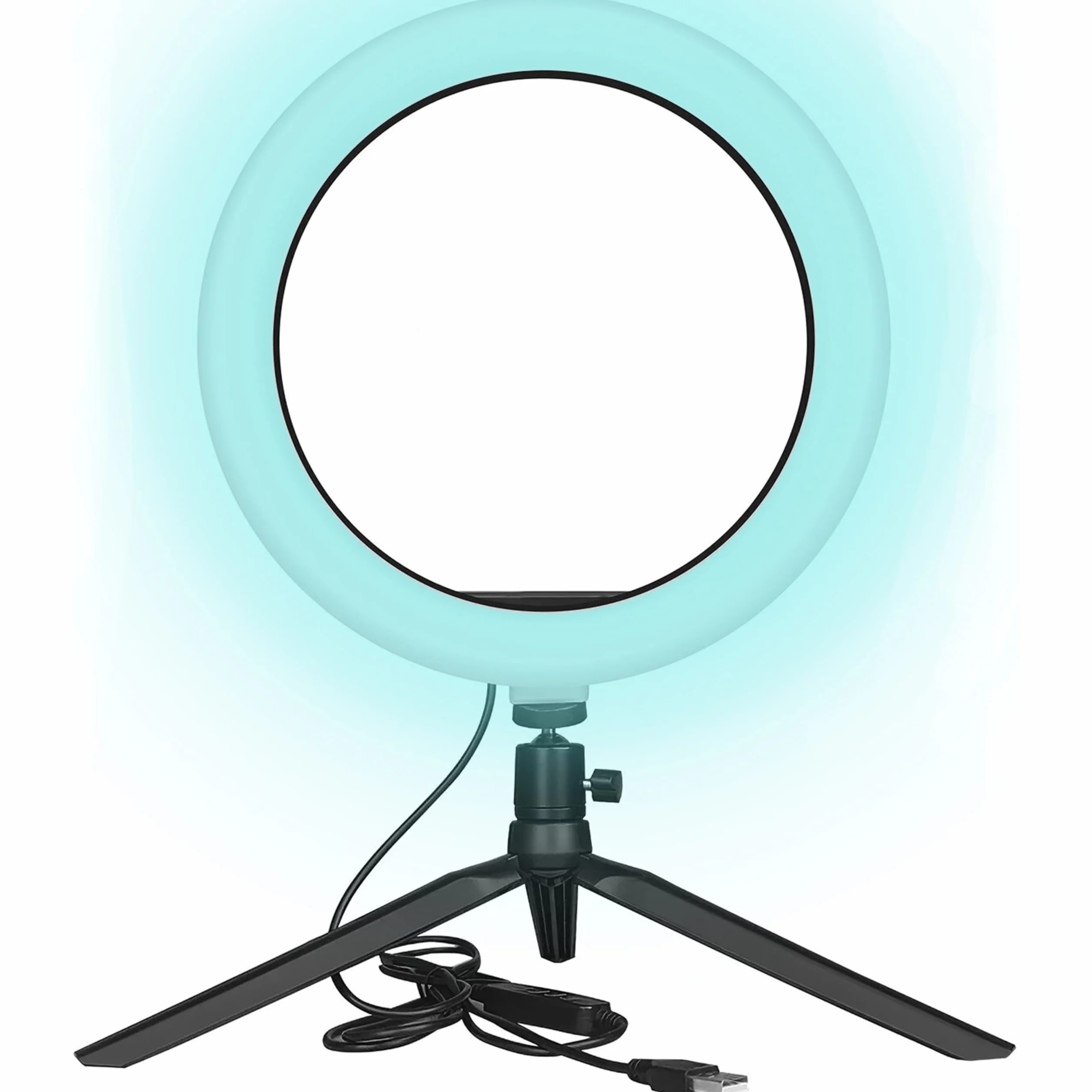 Retoo Luce ad Anello LED Ring Light per Selfie Staffa Triangolare 3 Modalità Illuminazione Trucco Fotografia Video Live Streaming Smartphone