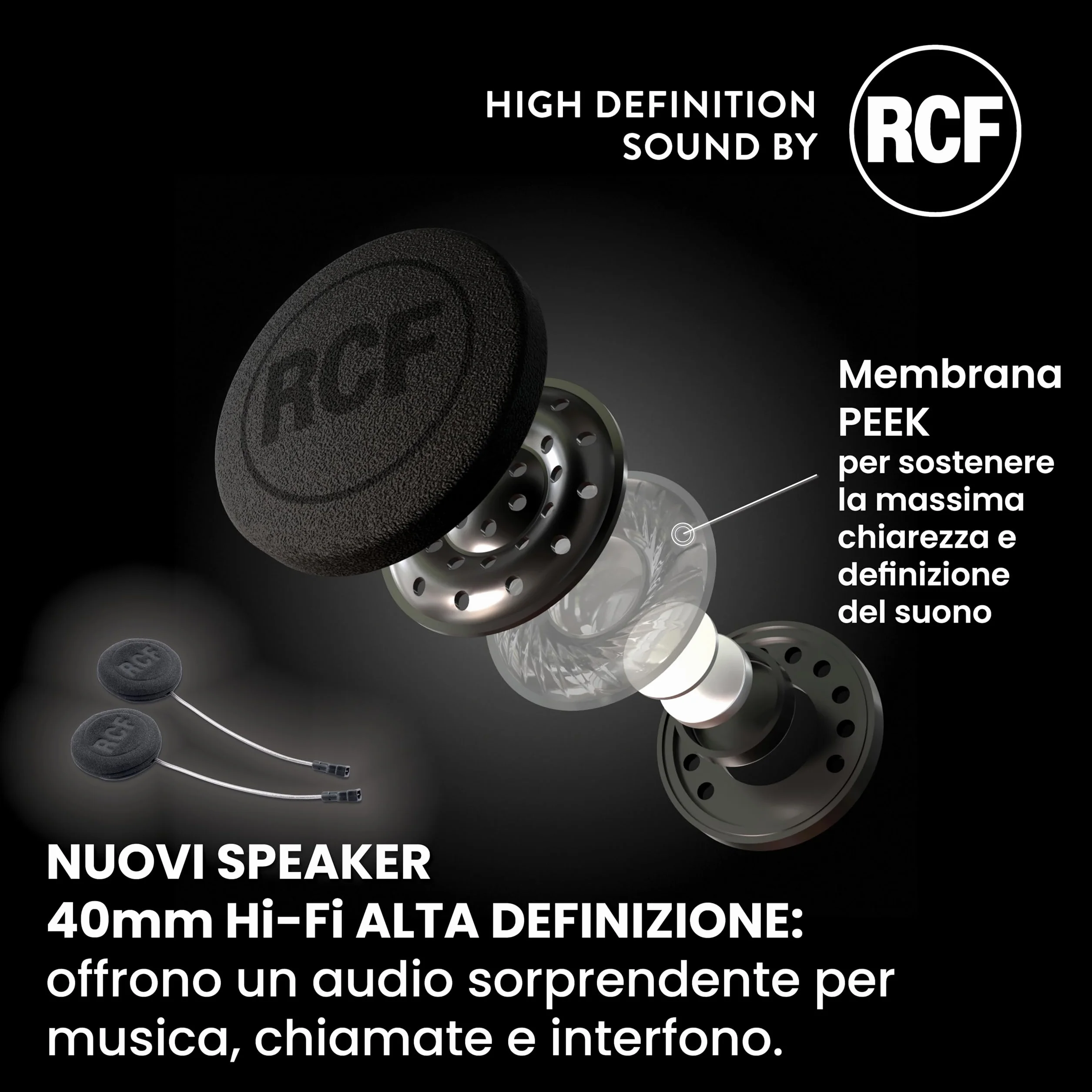 Midland BTR1 Advanced Twin Interfono Moto Bluetooth Impermeabile IPX6 1,2km 4 Persone Conference Batteria 23h Audio HD