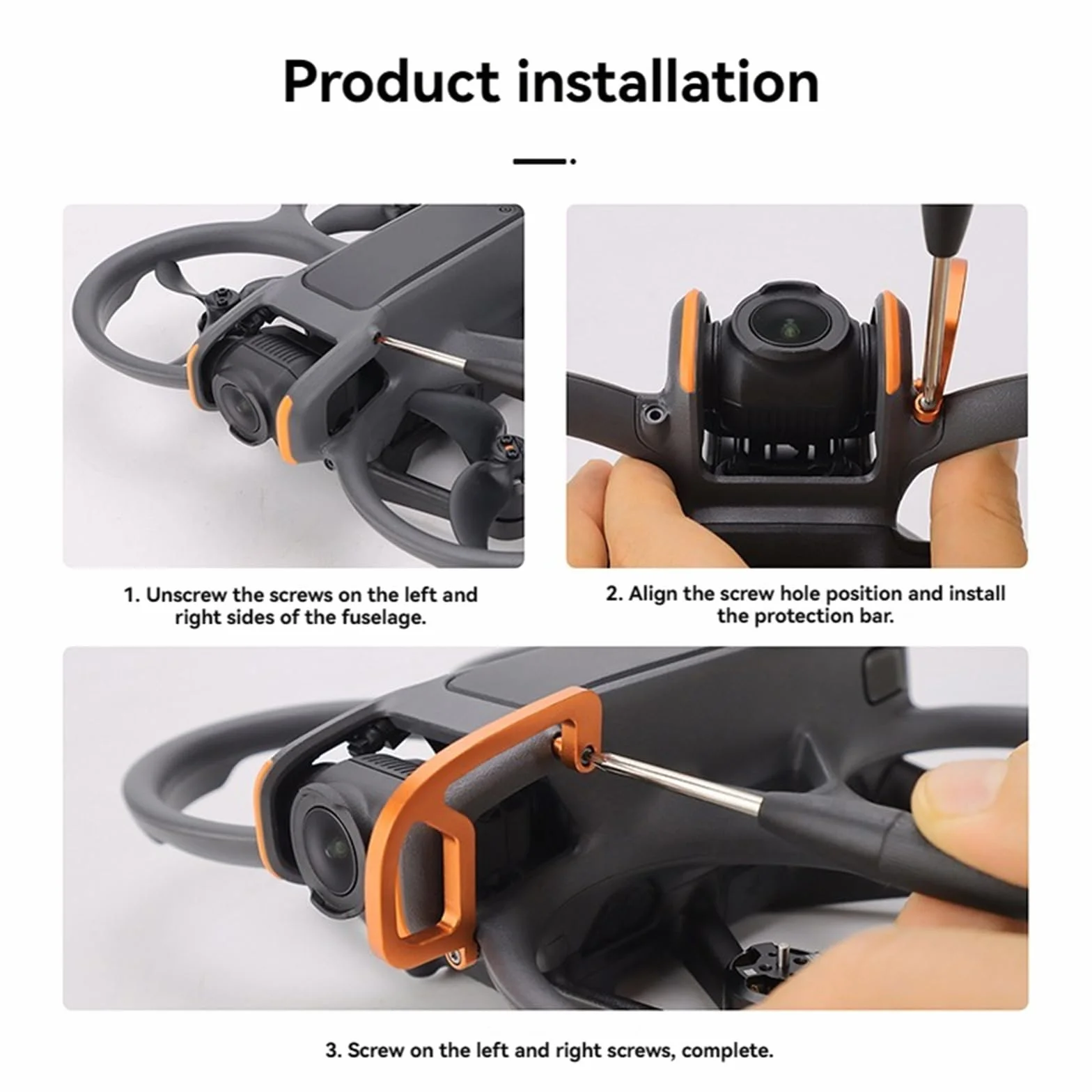 DJI Avata 2 Gimbal Protector Bumper Anti-Collision Aluminum Alloy Lens Guard