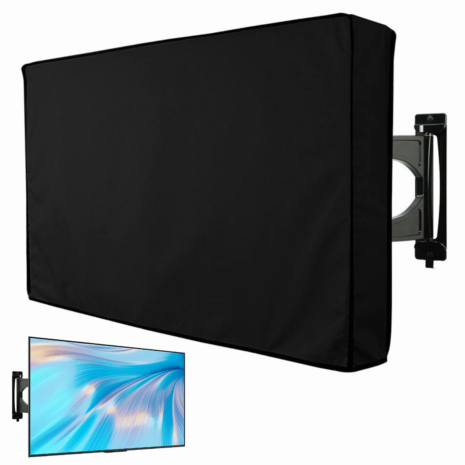 GBKDQQ Custodia Protettiva per TV Esterno 40-42 Pollici 210D Oxford PVC Impermeabile Heavy Duty