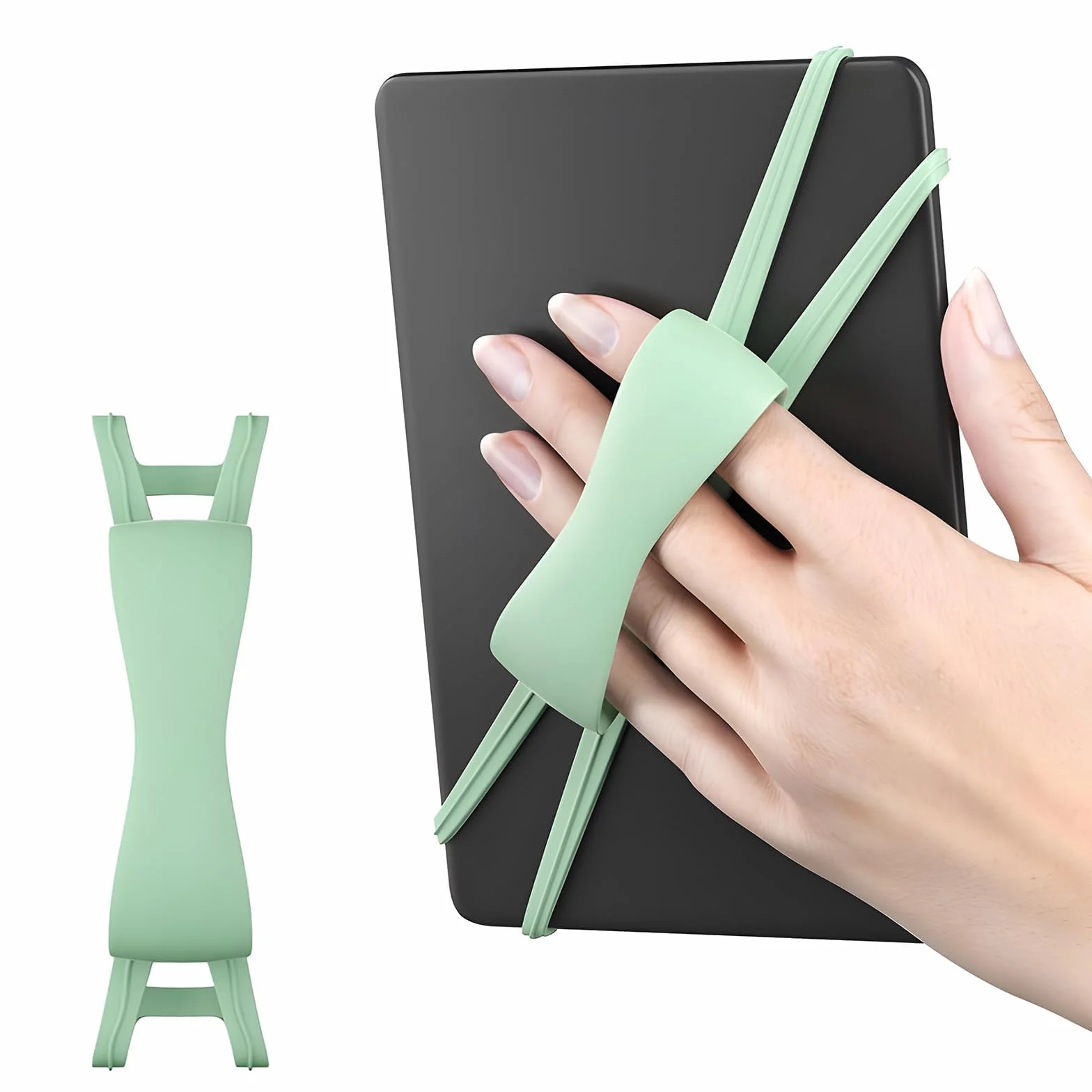 Supporto per dita per tablet universale in silicone per Kindle, letture, studenti e lavoratori d'ufficio