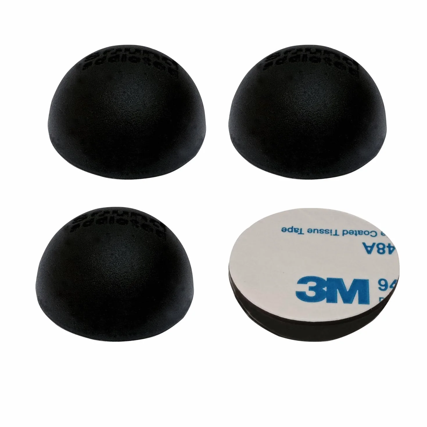 Piedini Isolanti Autoadesivi in Silicone 8 PCS 30mm x 15mm Nero Antirumore per Porte Altoparlanti