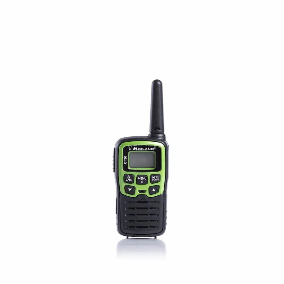 Midland XT30 Walkie Talkie Ricaricabili USB 16 Canali PMR446 5H 6km 38 Toni CTCSS VOX