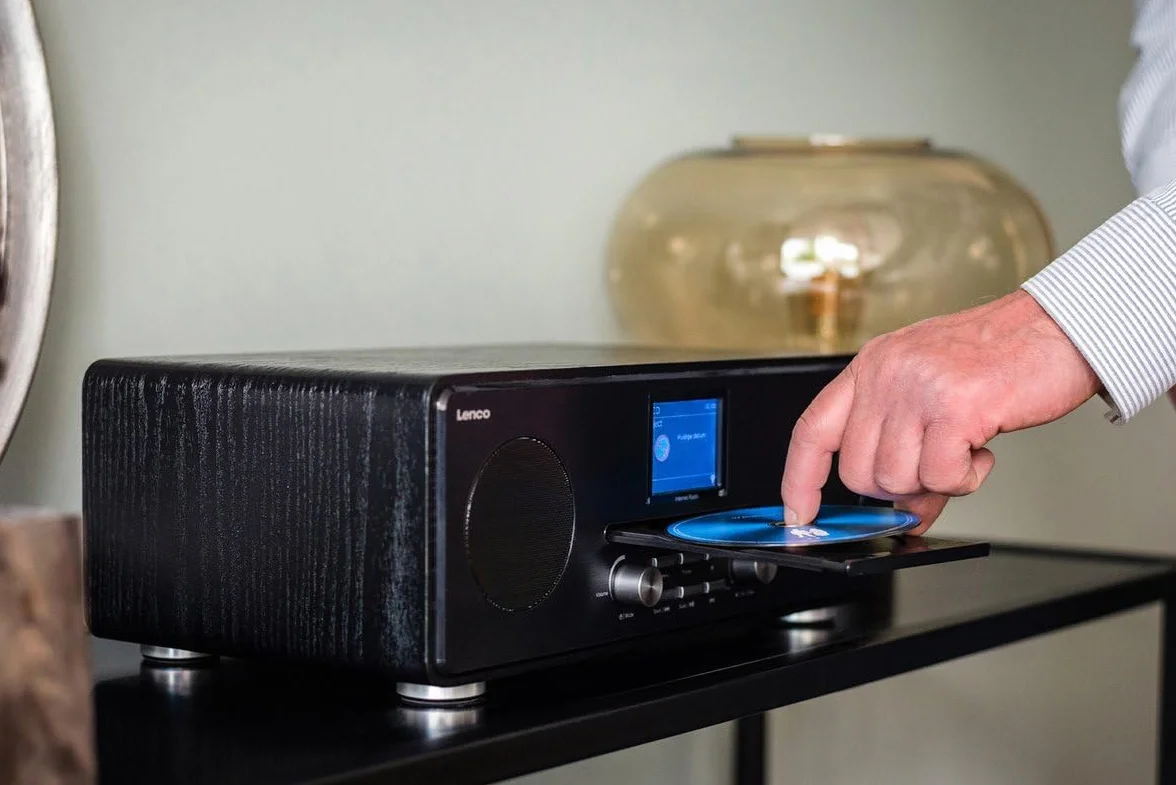 Lenco DIR 260 Internet Radio Wi-Fi Bluetooth DAB+ FM CD AUX 2x10W RMS Nero