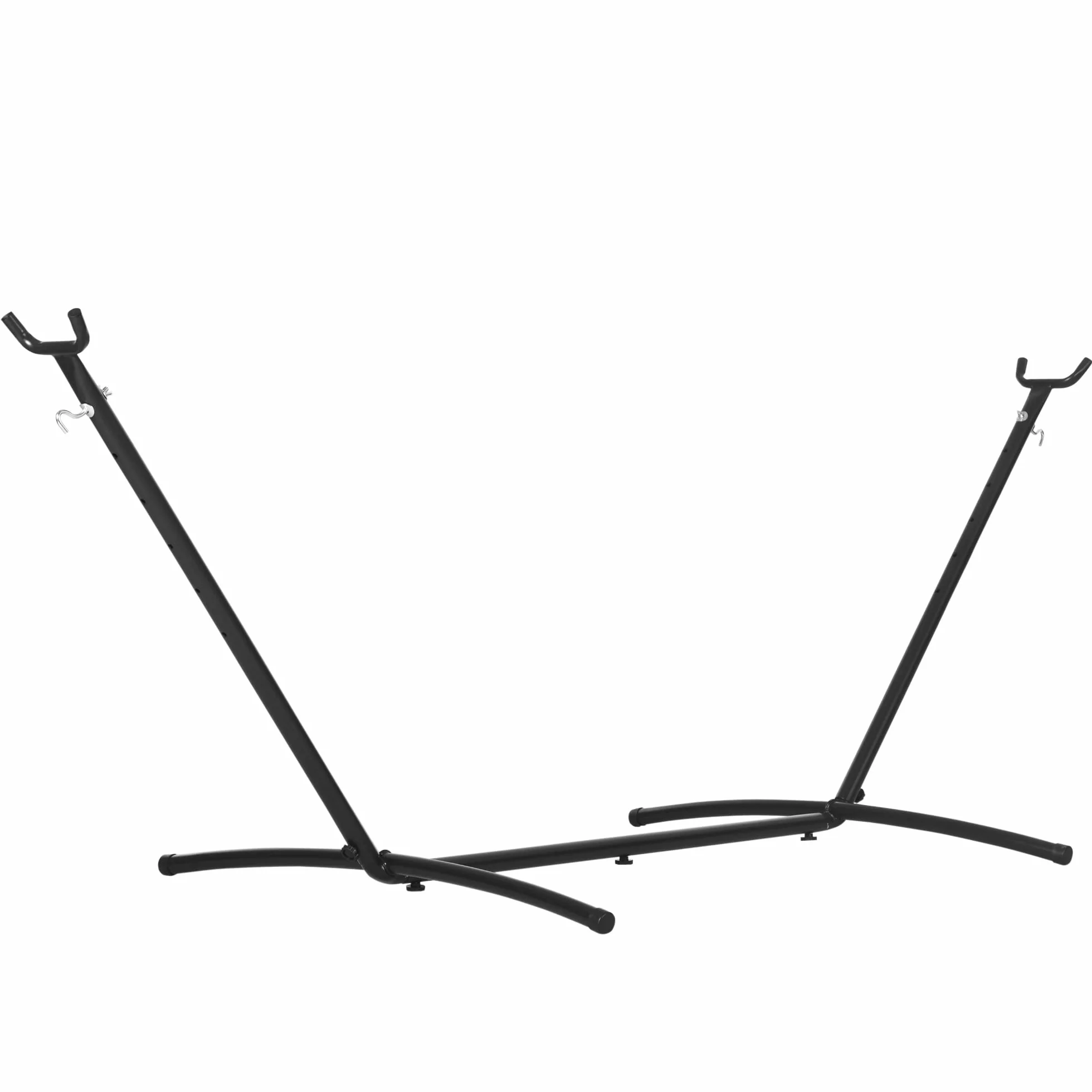 Outsunny Supporto Struttura Portante Max.120Kg per Amaca Regolabile 280x120x110cm Nero