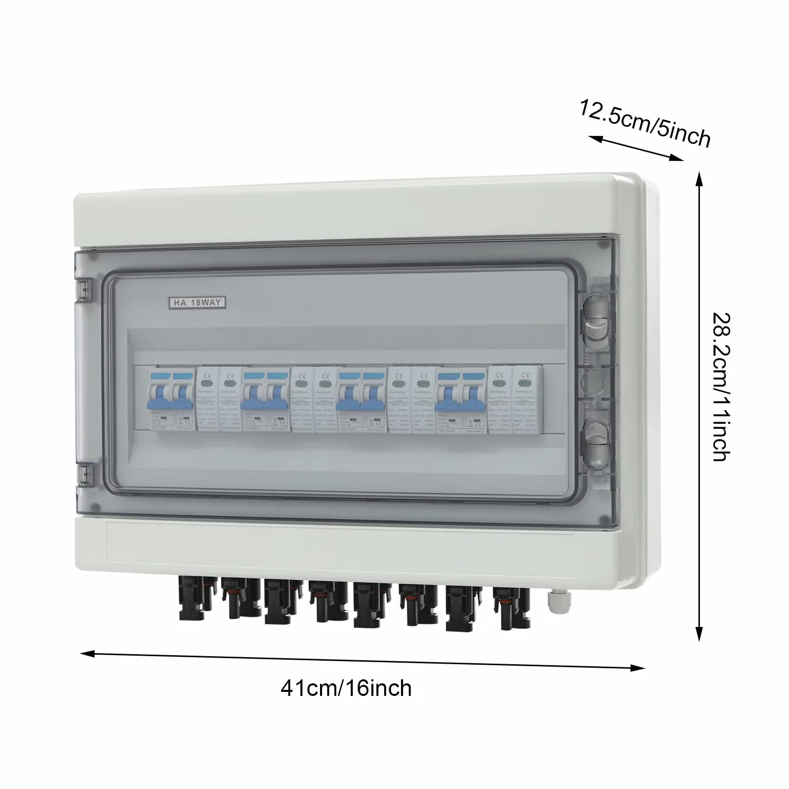 Interruttore di separazione PV DC IP65 impermeabile protezione da sovratensione sovraccarico fulmine IK10
